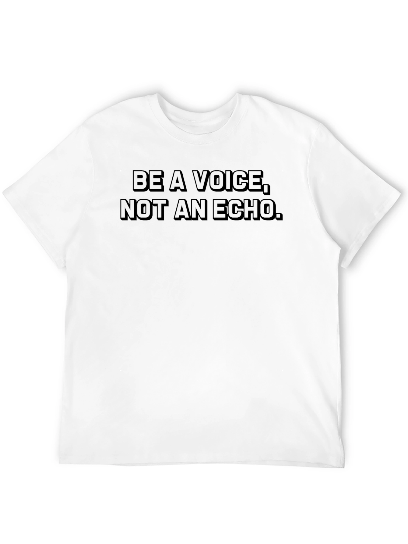 Be A Voice Black Graphic T-Shirt