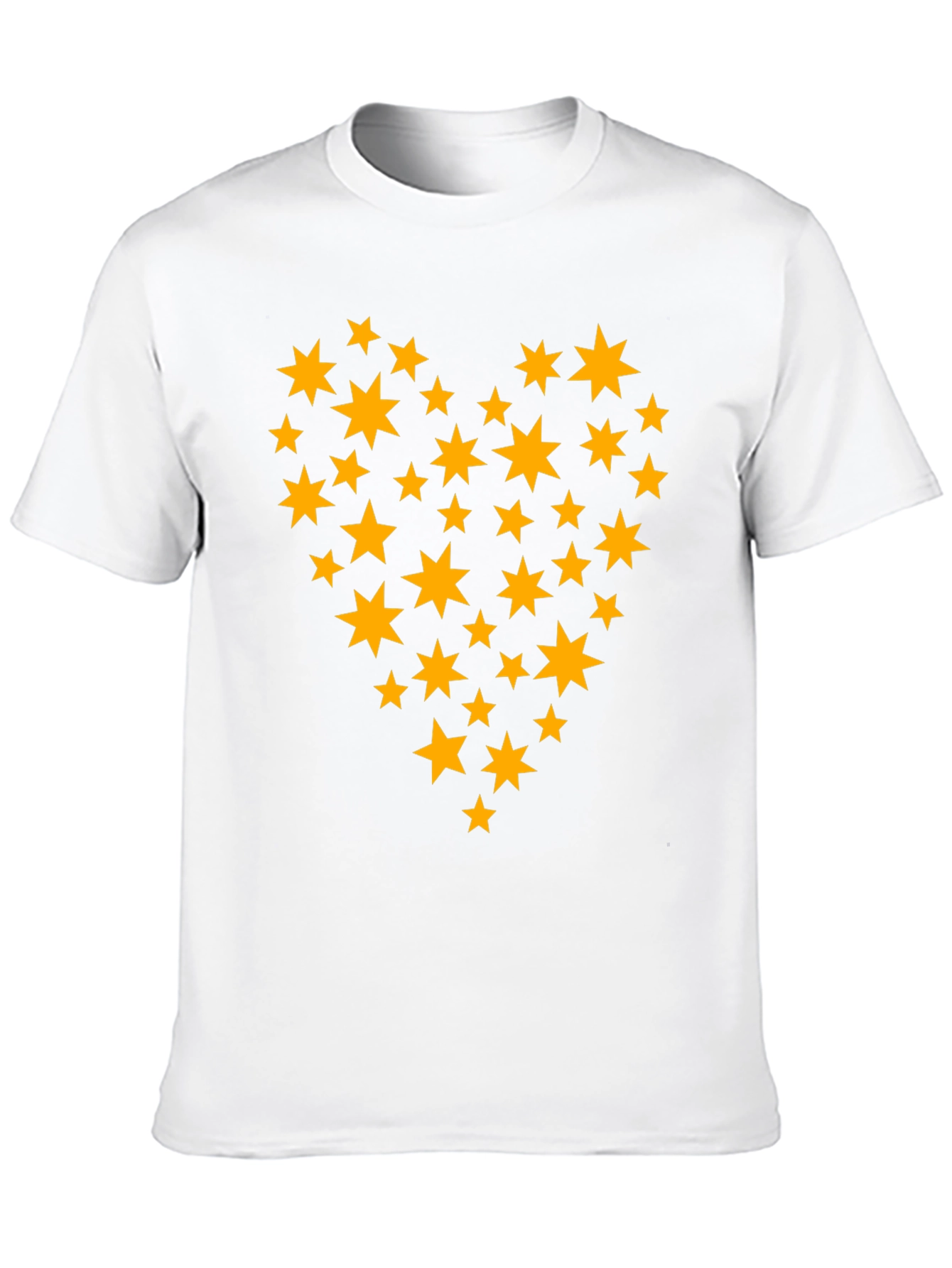 Star Heart Graphic Tee - Stylish Black T-Shirt