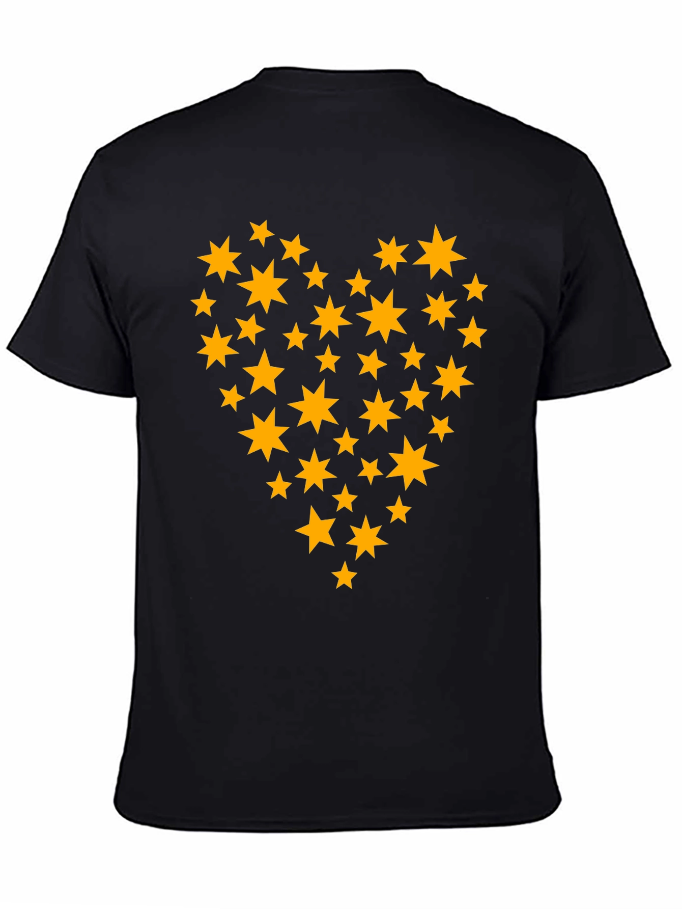 Star Heart Graphic Tee - Stylish Black T-Shirt