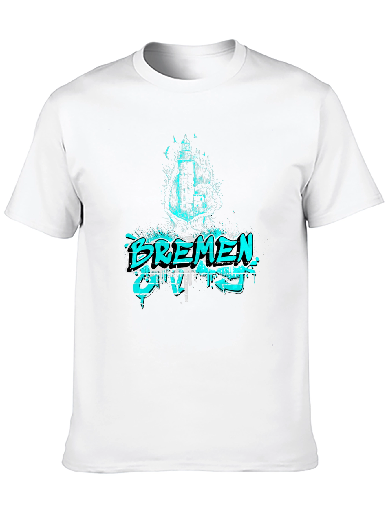 Bremen City Mens Graphic T-Shirt - Black