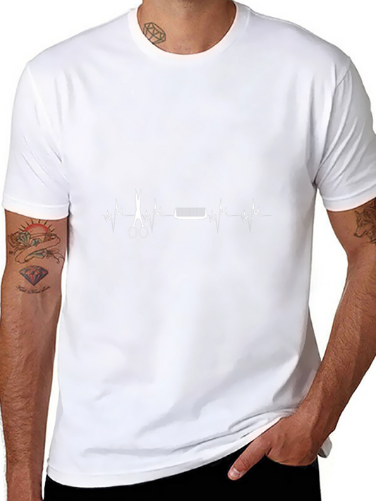 Barbers Beat T-Shirt - Heartbeat Design