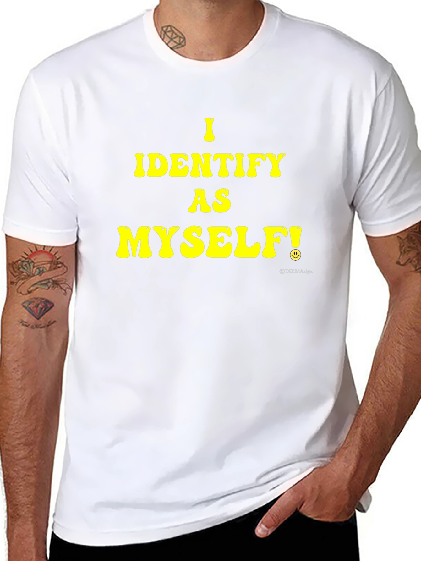 I Identify As Myself Black T-Shirt