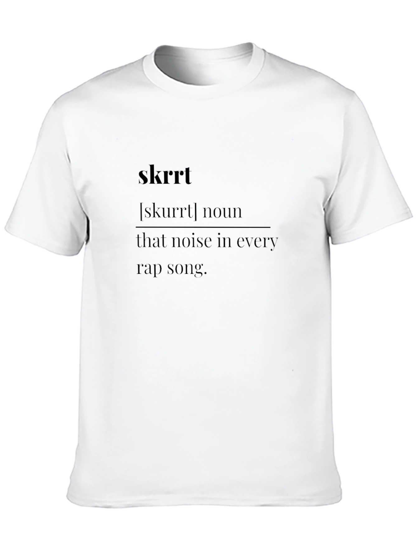 Skrrt Definition Black T-Shirt - Hip Hop Style