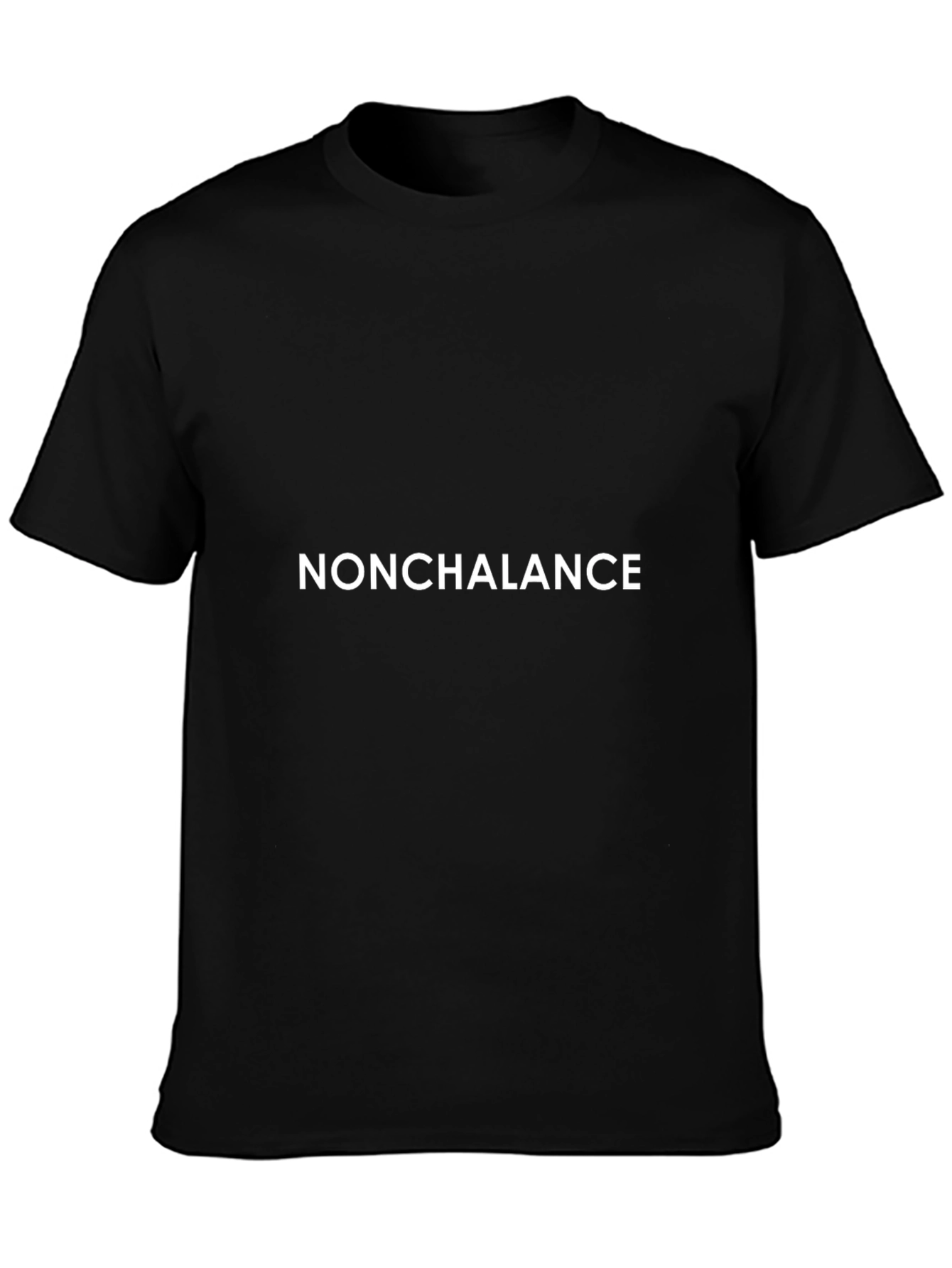 Nonchalance Black Graphic Tee