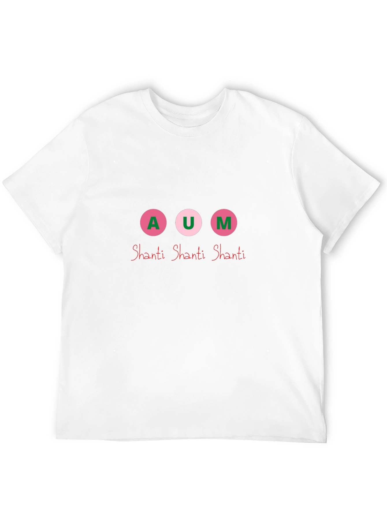 AUM Shanti Graphic Tee - Black Cotton Blend
