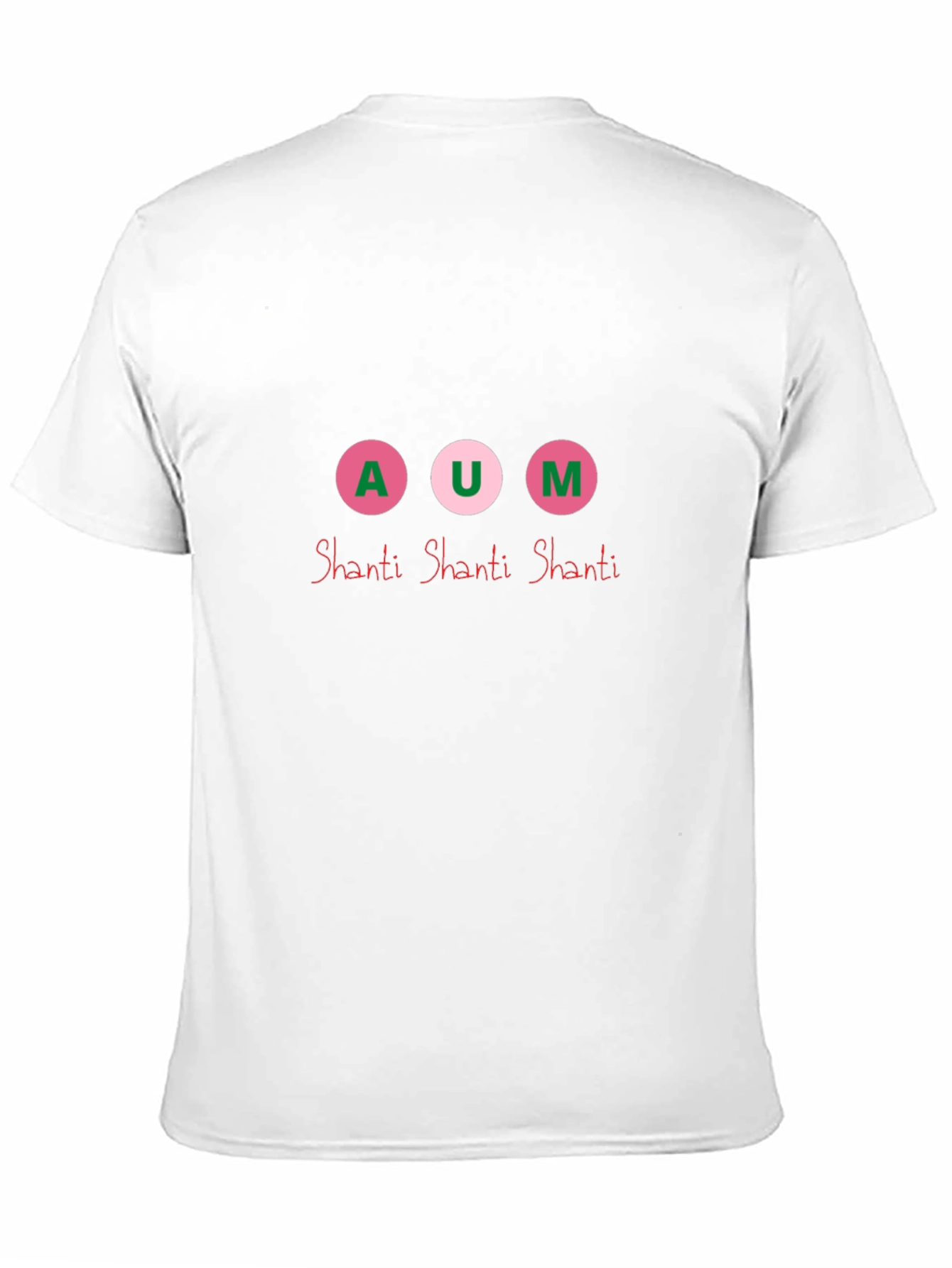 AUM Shanti Graphic Tee - Black Cotton Blend