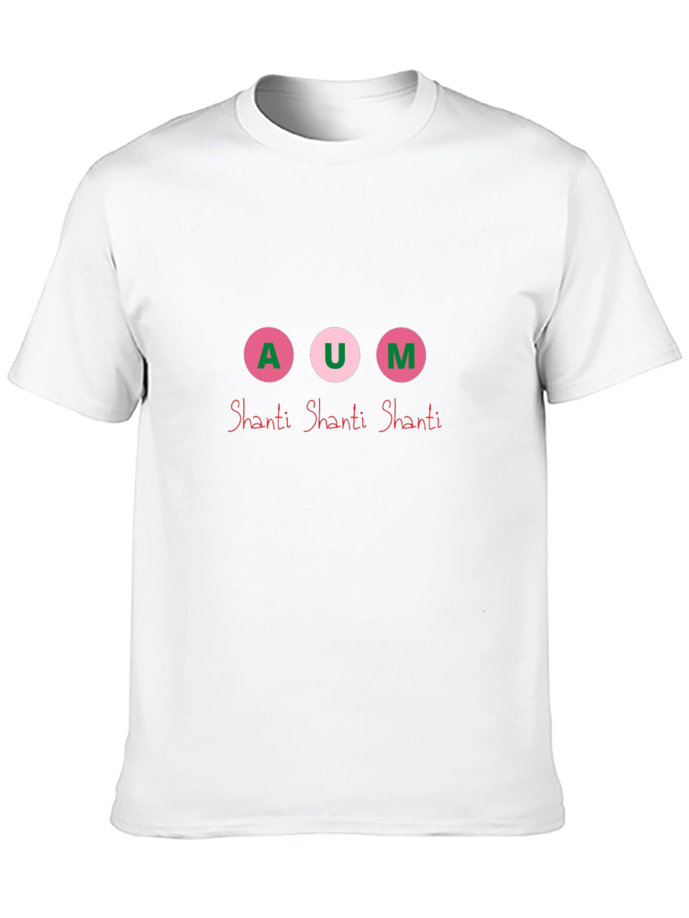 AUM Shanti Graphic Tee - Black Cotton Blend