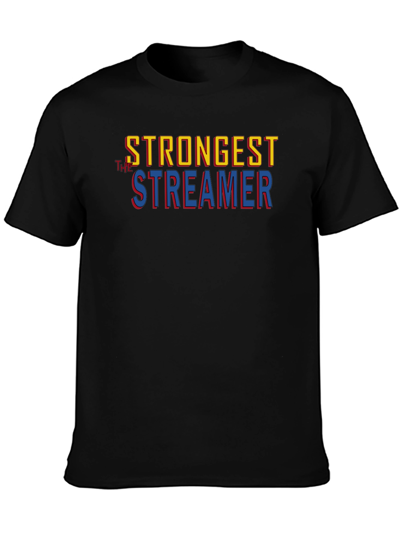 Strongest Streamer Graphic Tee - Black