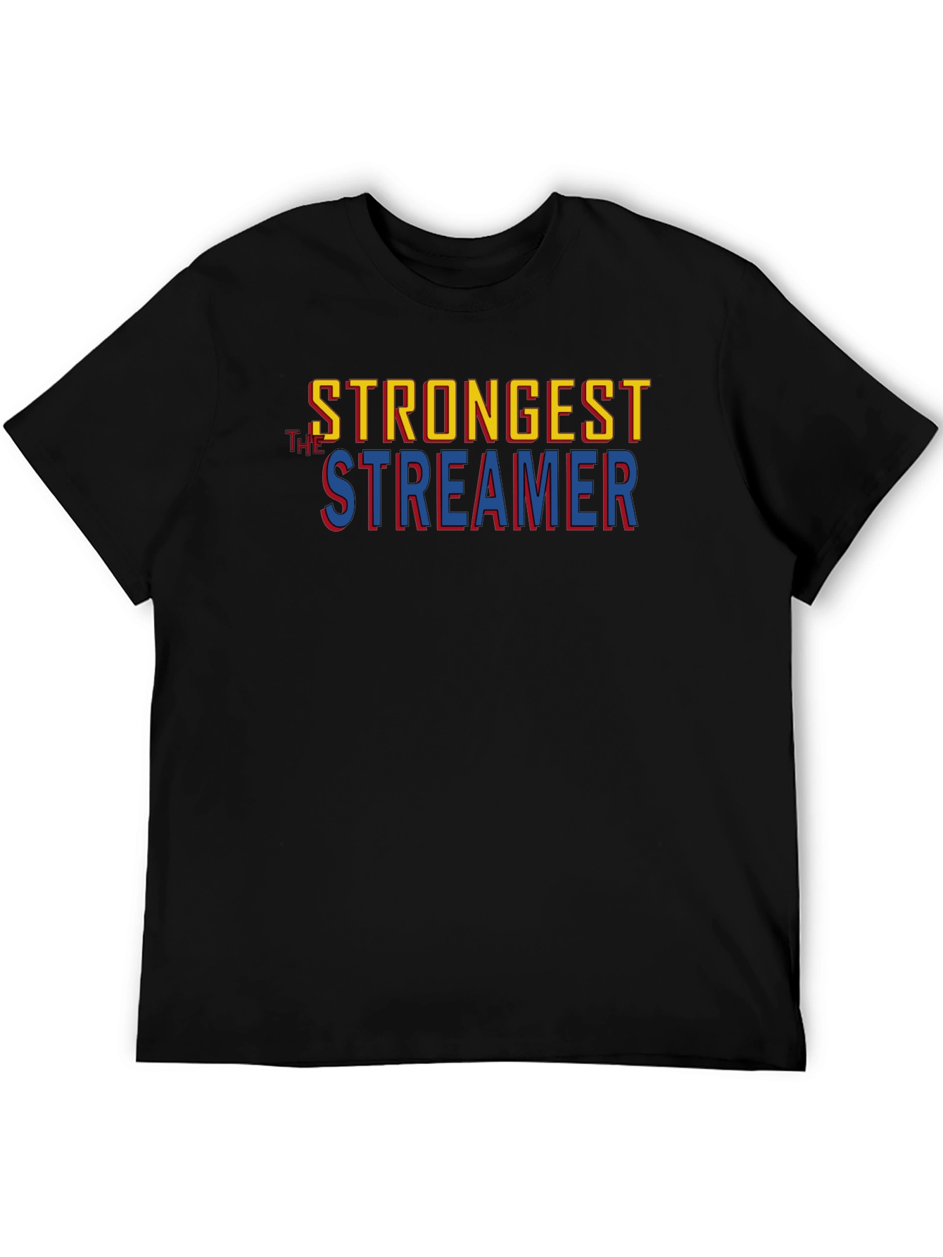 Strongest Streamer Graphic Tee - Black