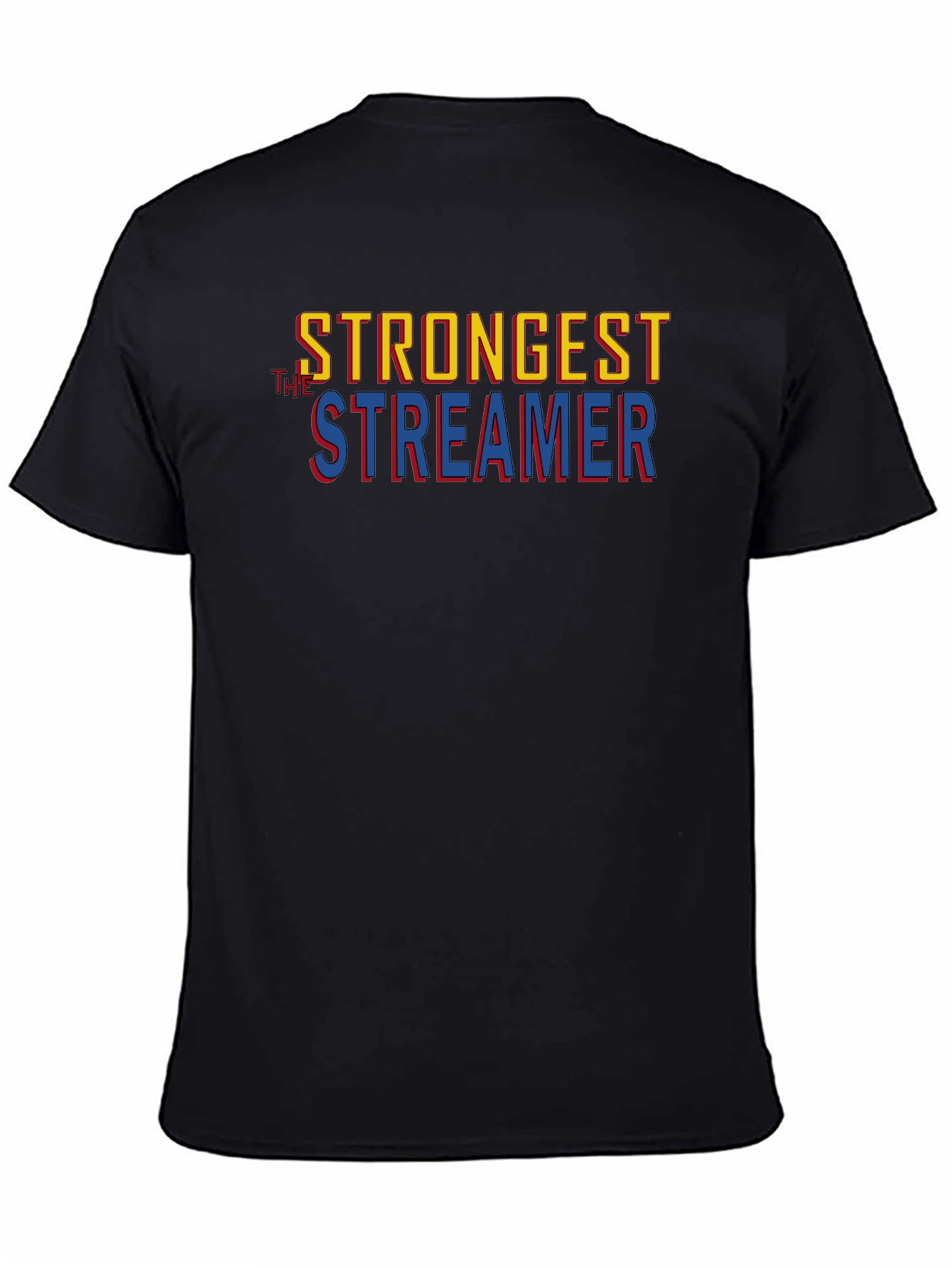 Strongest Streamer Graphic Tee - Black