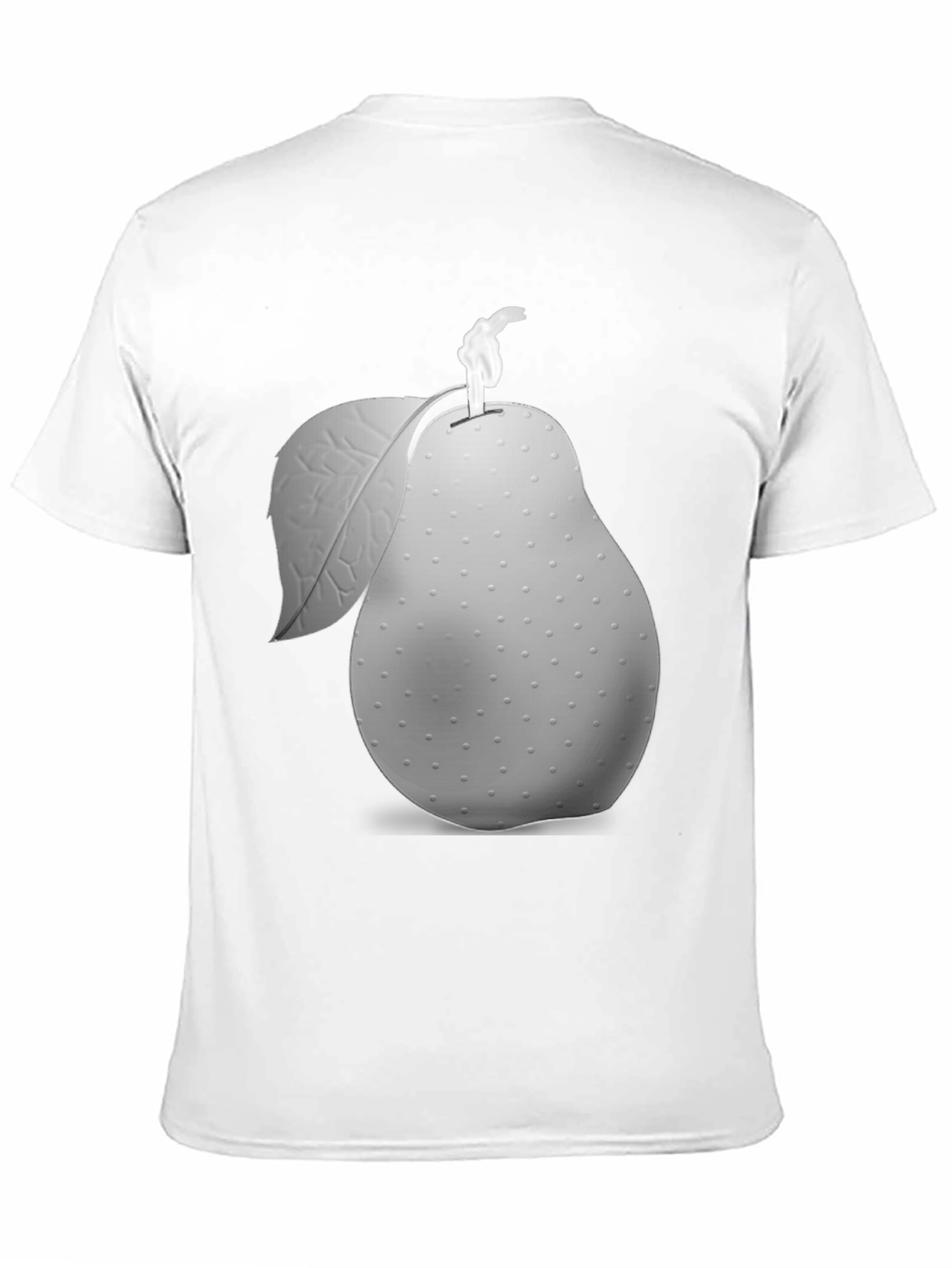 Unique Pear Graphic Black T-Shirt