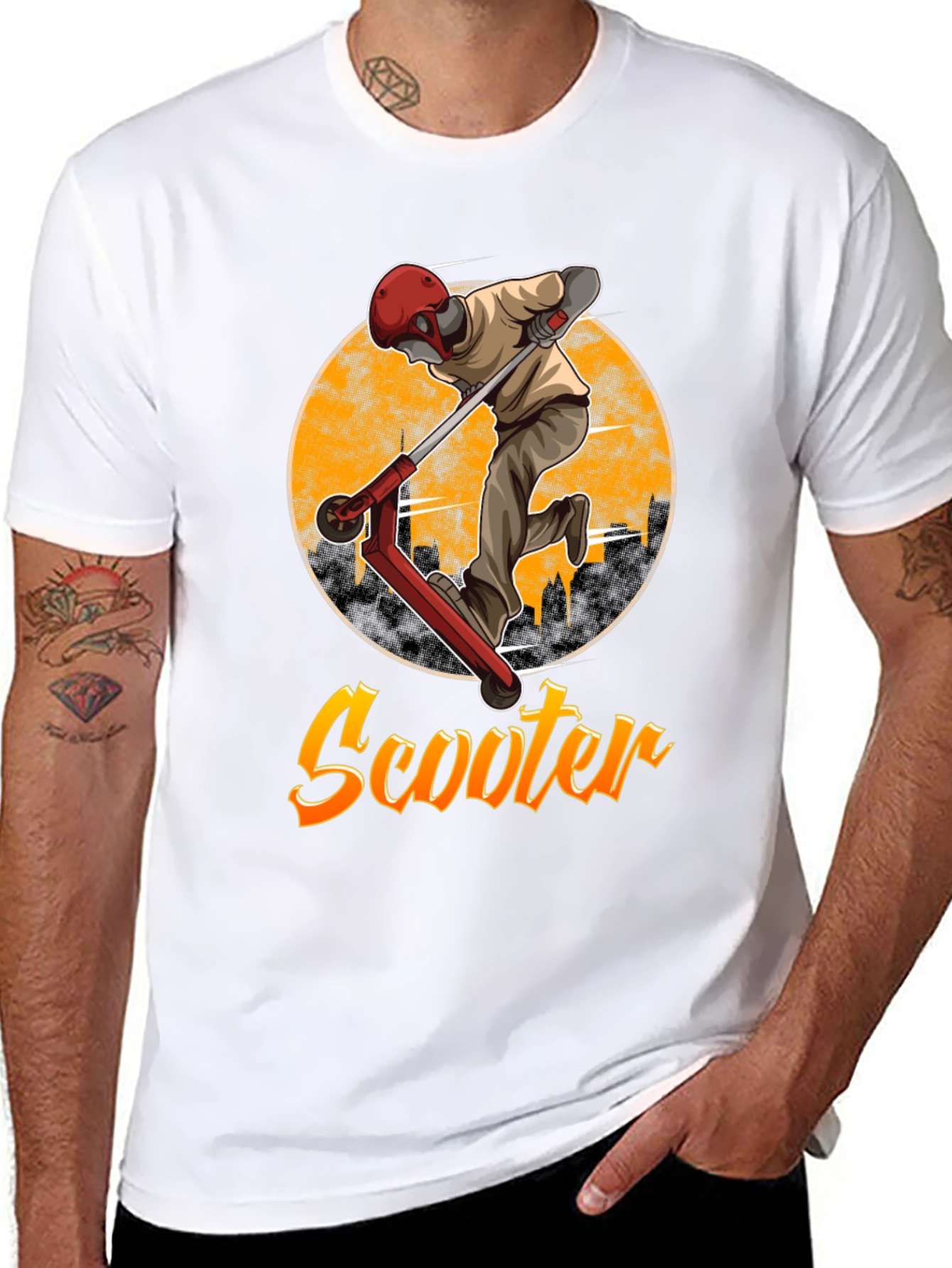 Cool Scooter T-Shirt - Stylish Graphic Tee