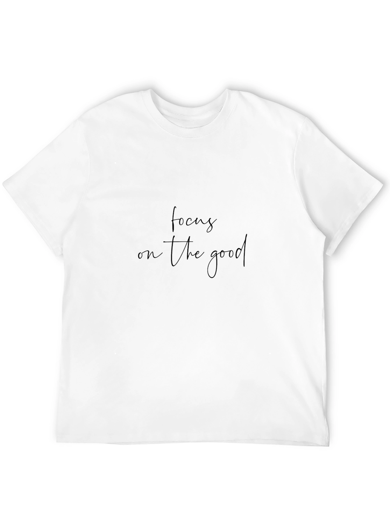 Focus On The Good Black Graphic Tee