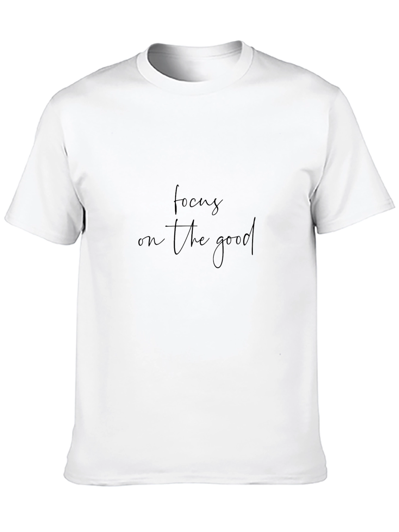 Focus On The Good Black Graphic Tee