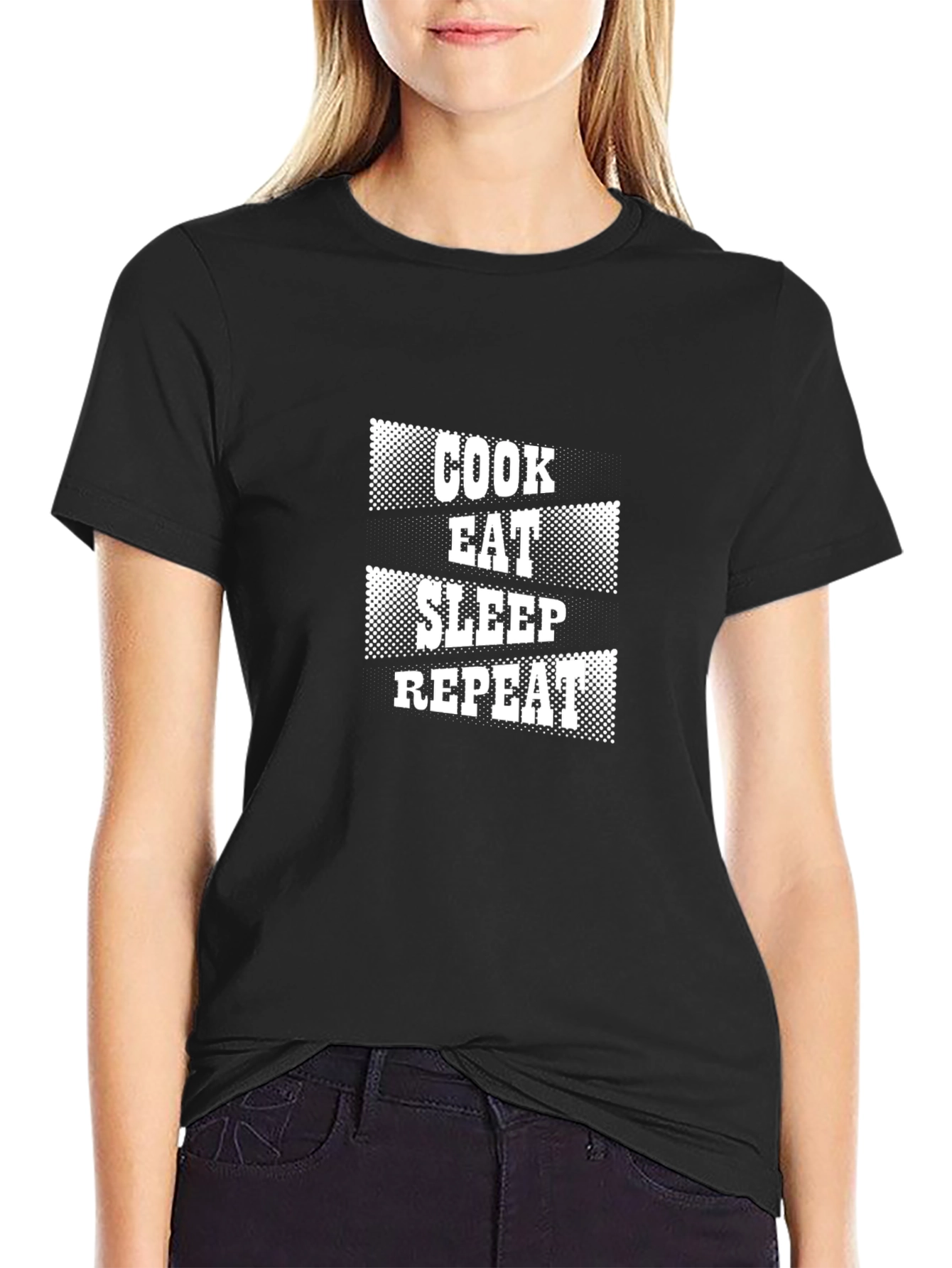 Cook Eat Sleep Repeat Graphic Tee