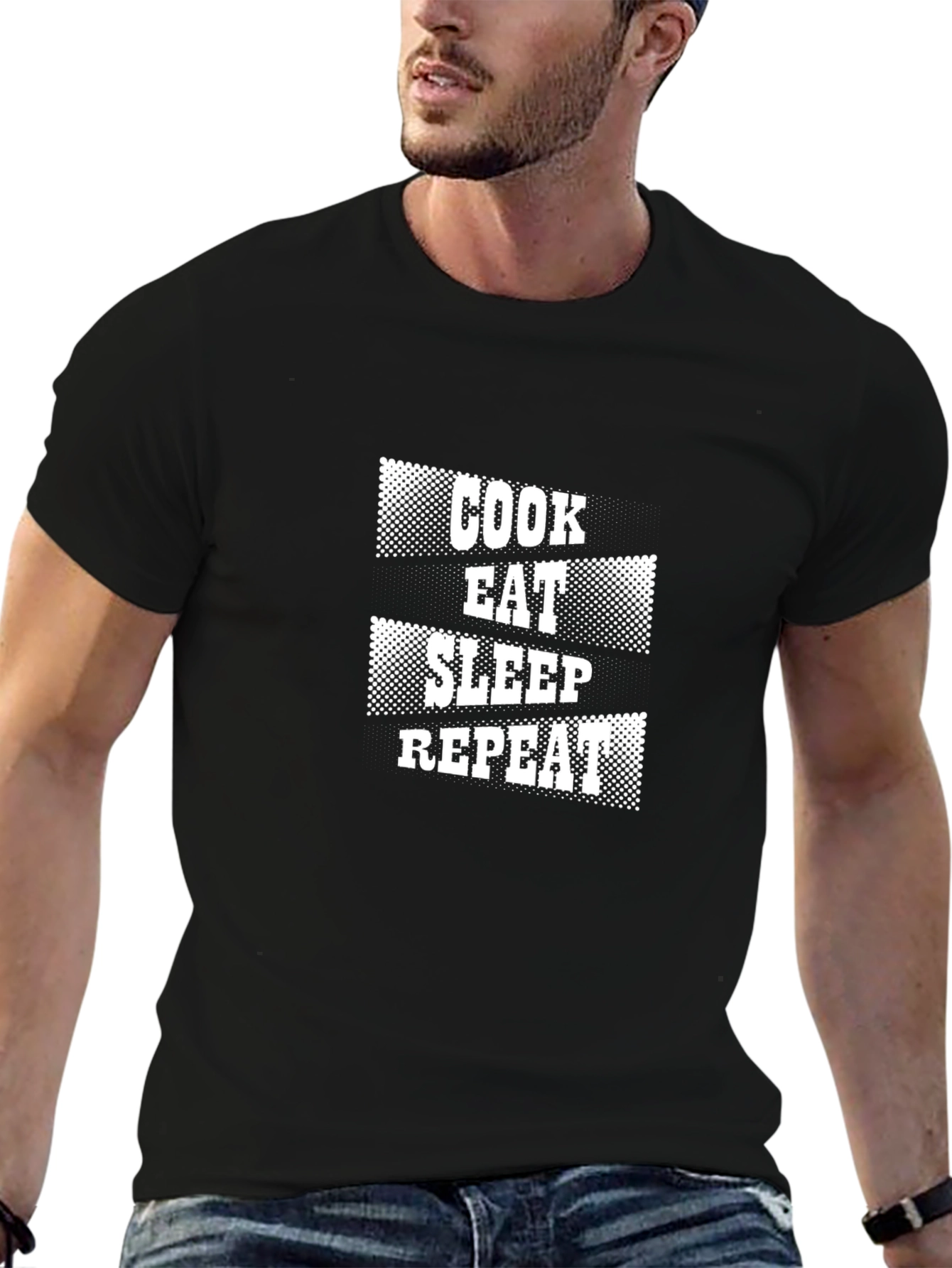 Cook Eat Sleep Repeat Graphic Tee