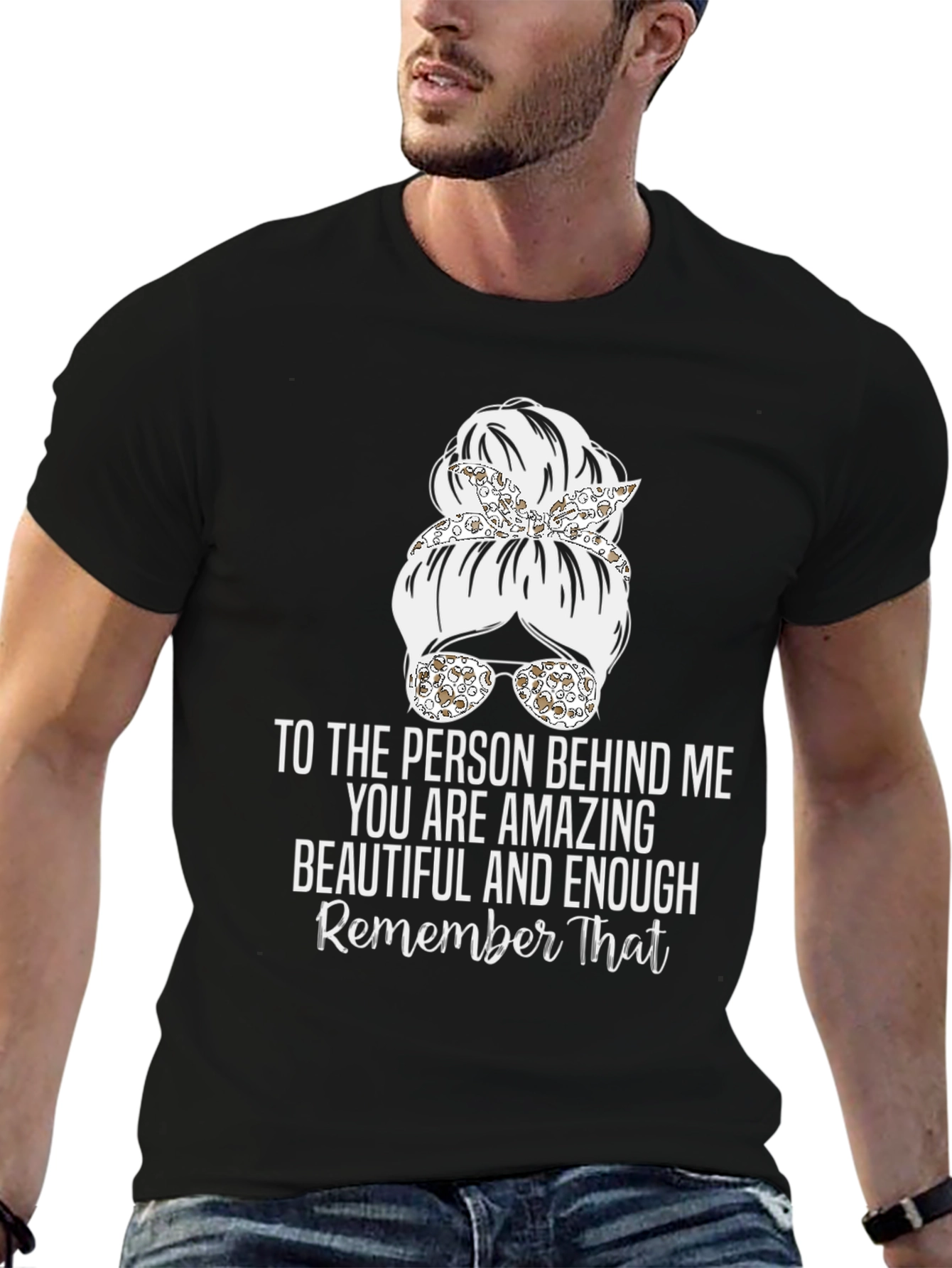 Amazing Messy Bun T-Shirt - Inspirational Design