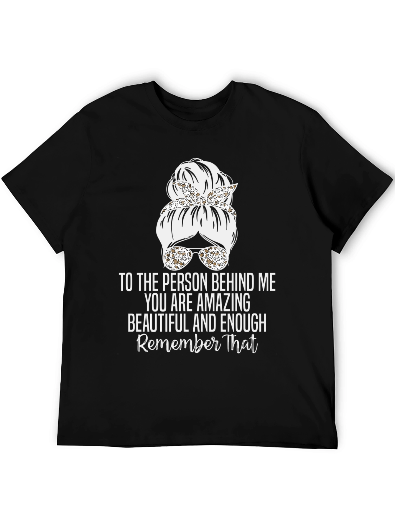 Amazing Messy Bun T-Shirt - Inspirational Design