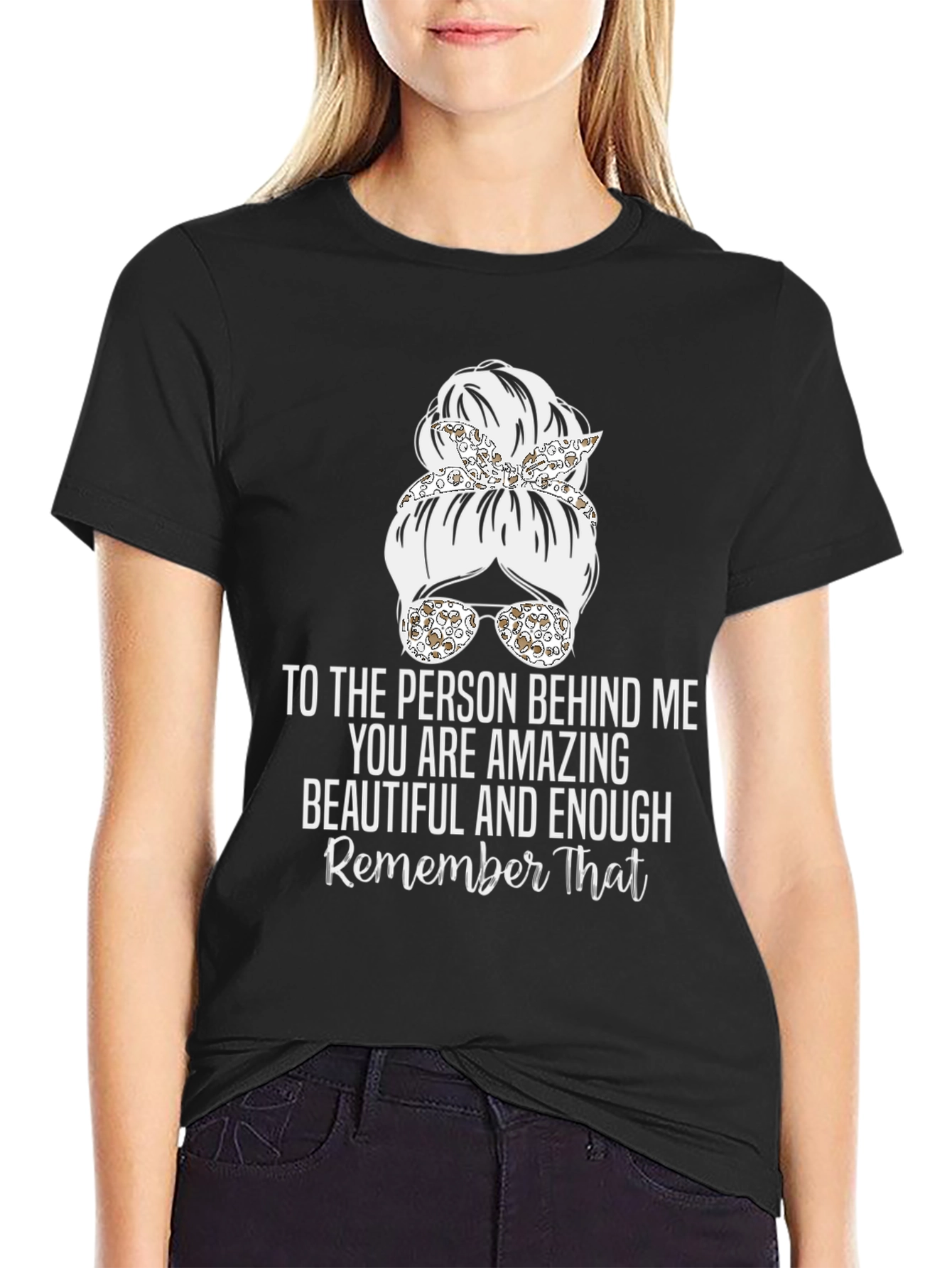 Amazing Messy Bun T-Shirt - Inspirational Design