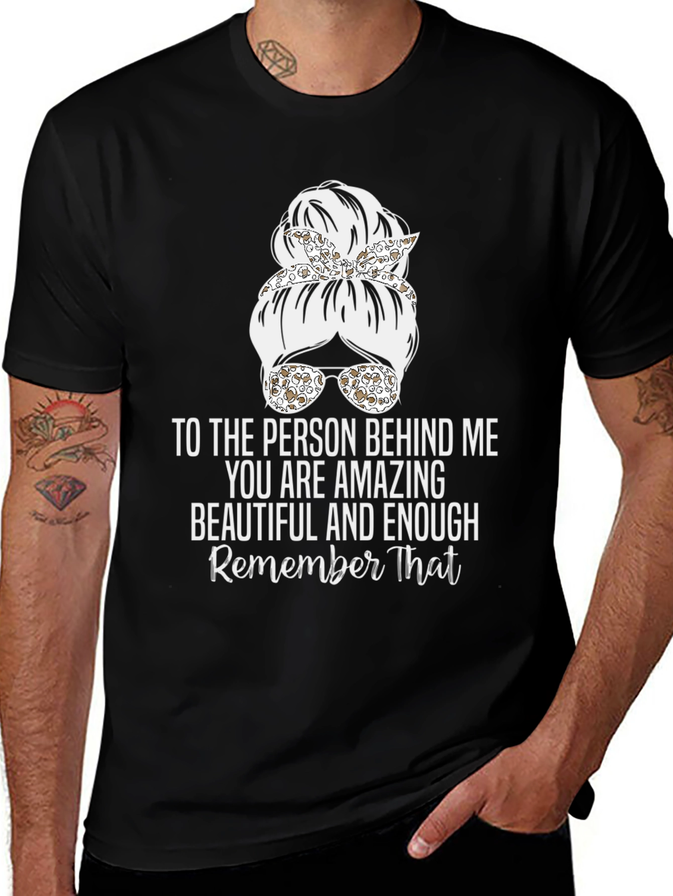 Amazing Messy Bun T-Shirt - Inspirational Design