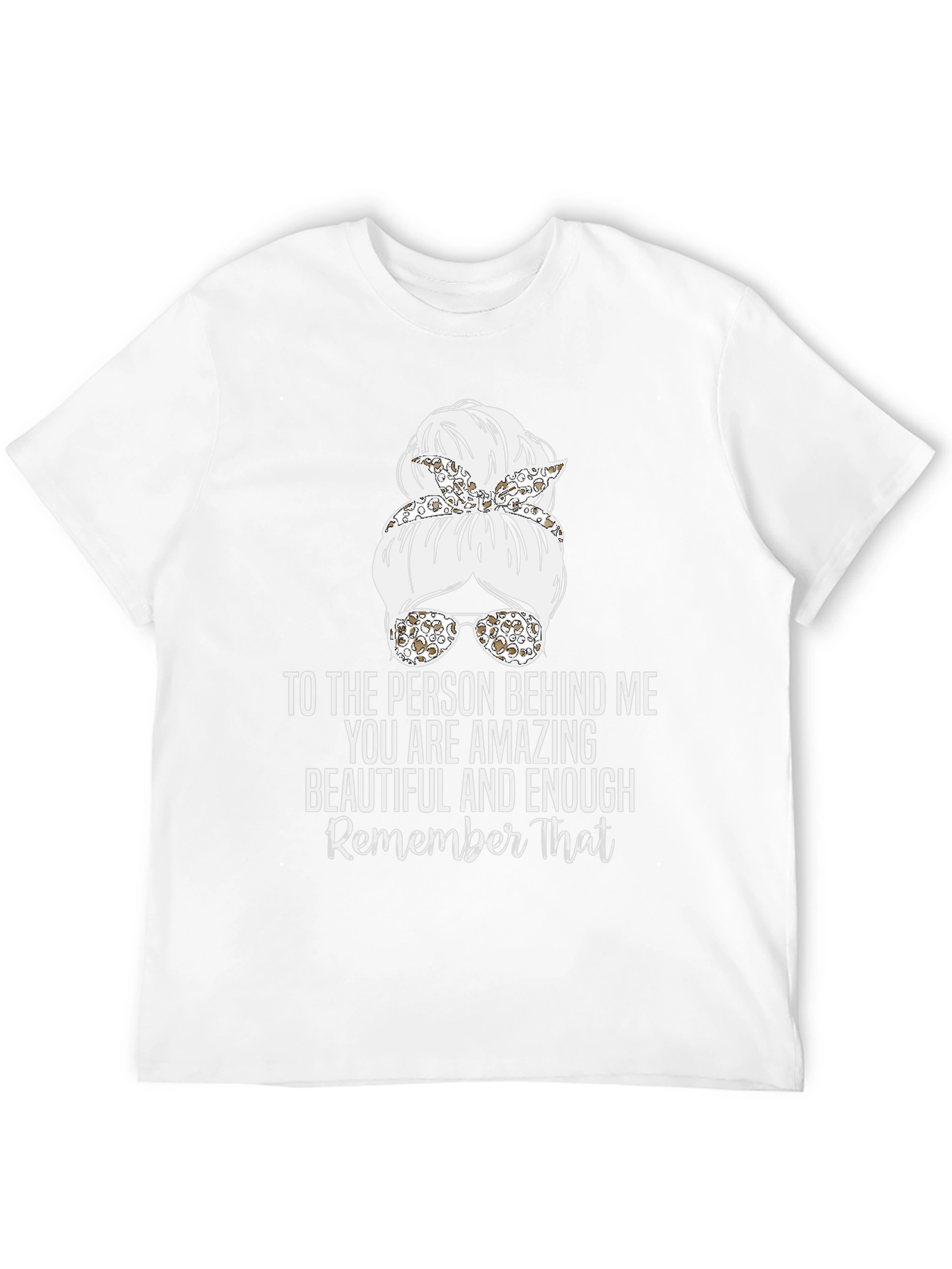 Amazing Messy Bun T-Shirt - Inspirational Design