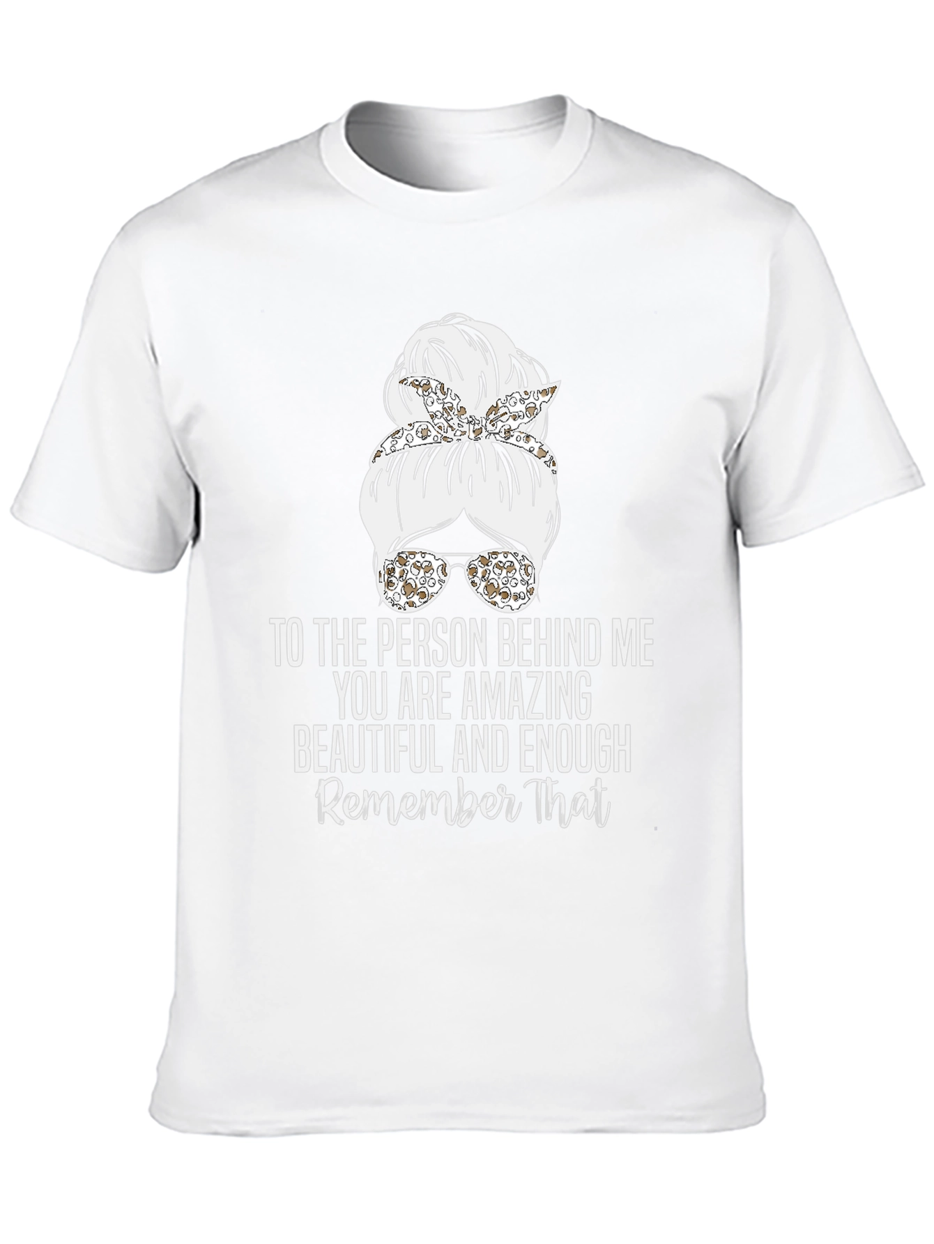 Amazing Messy Bun T-Shirt - Inspirational Design