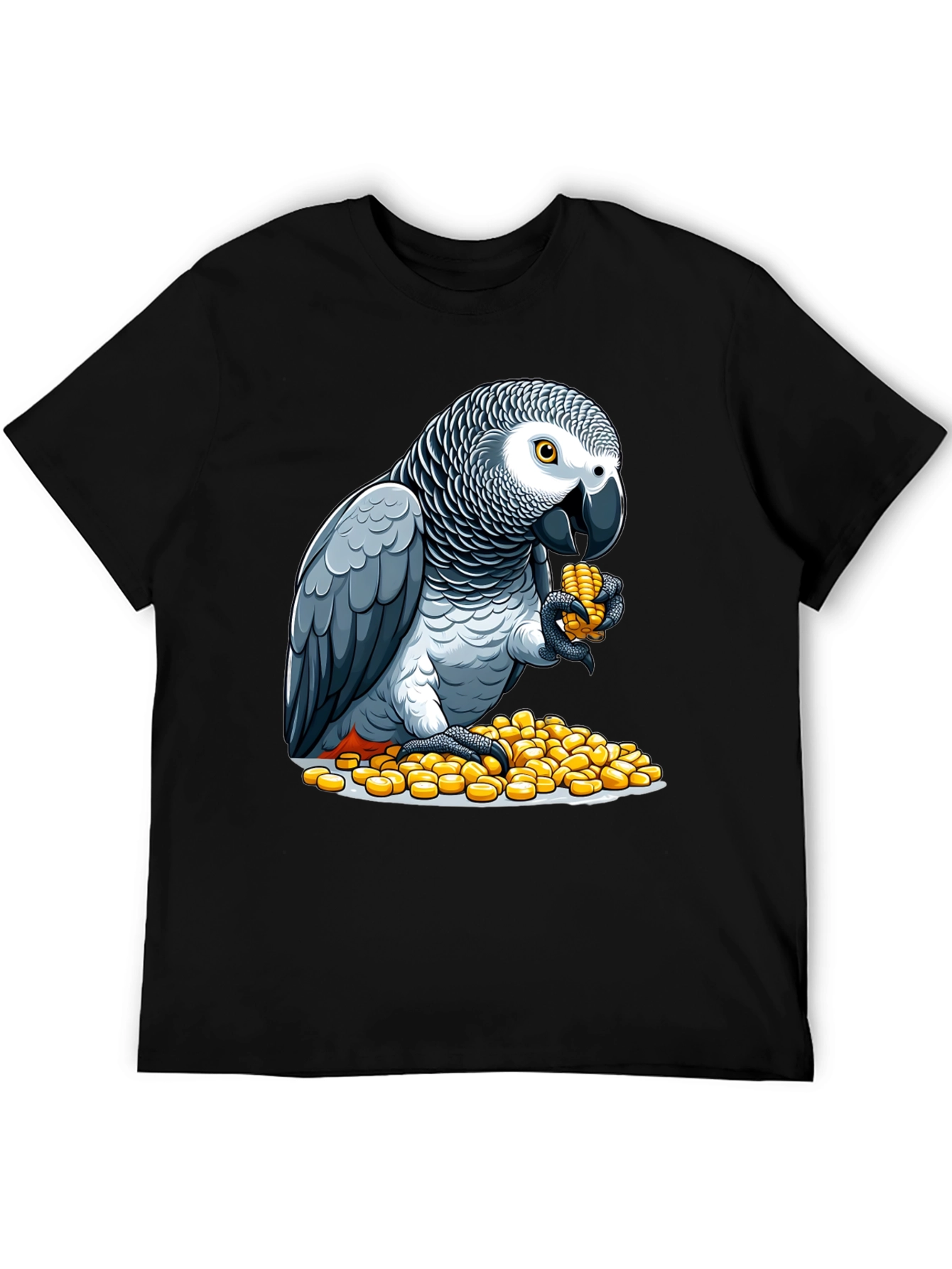 Parrot Eating Corn Graphic Tee