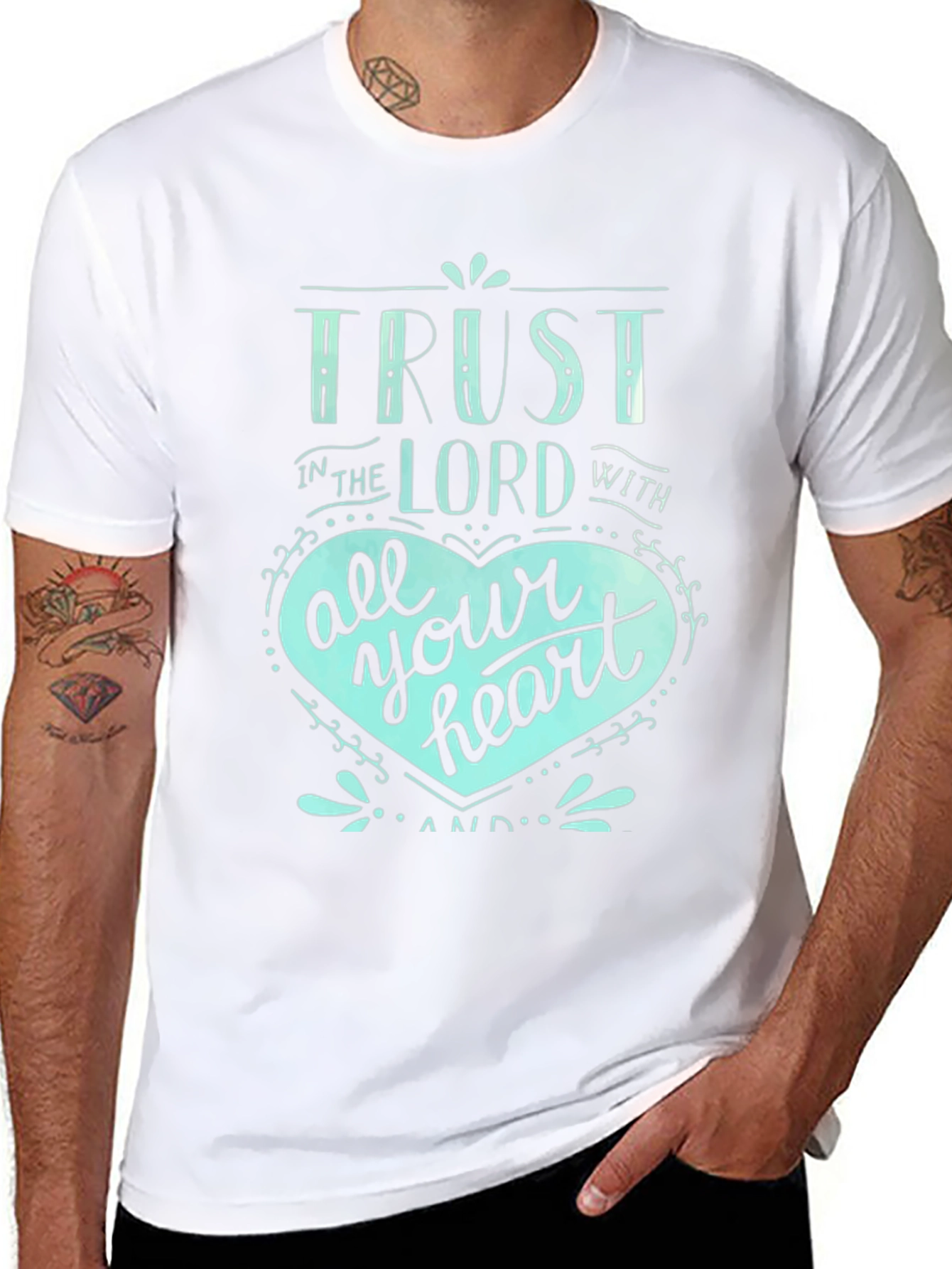 Trust in the Lord Black Graphic T-Shirt