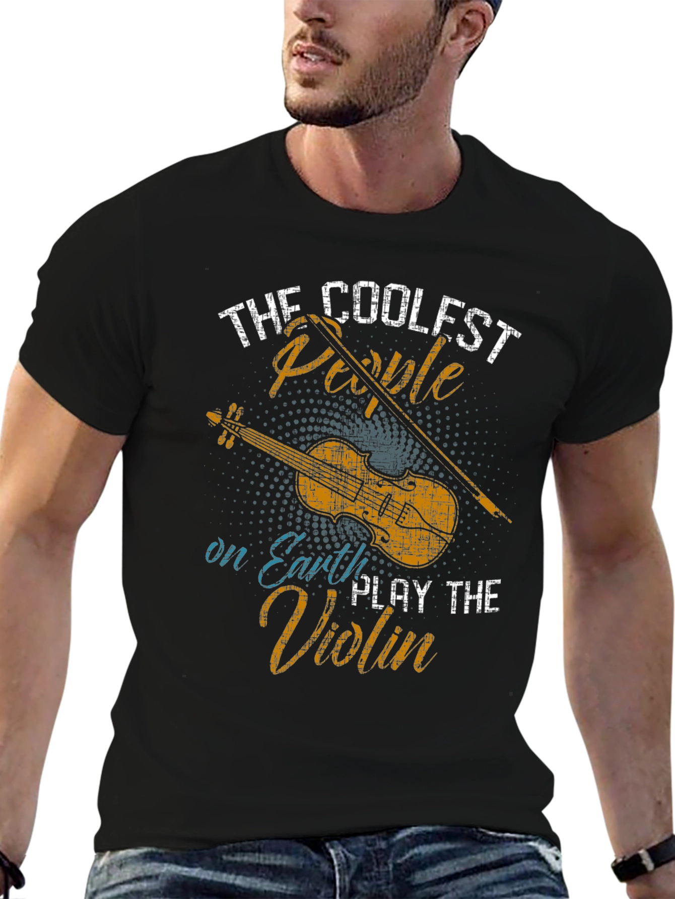 Coolest People Play Violin Graphic Tee