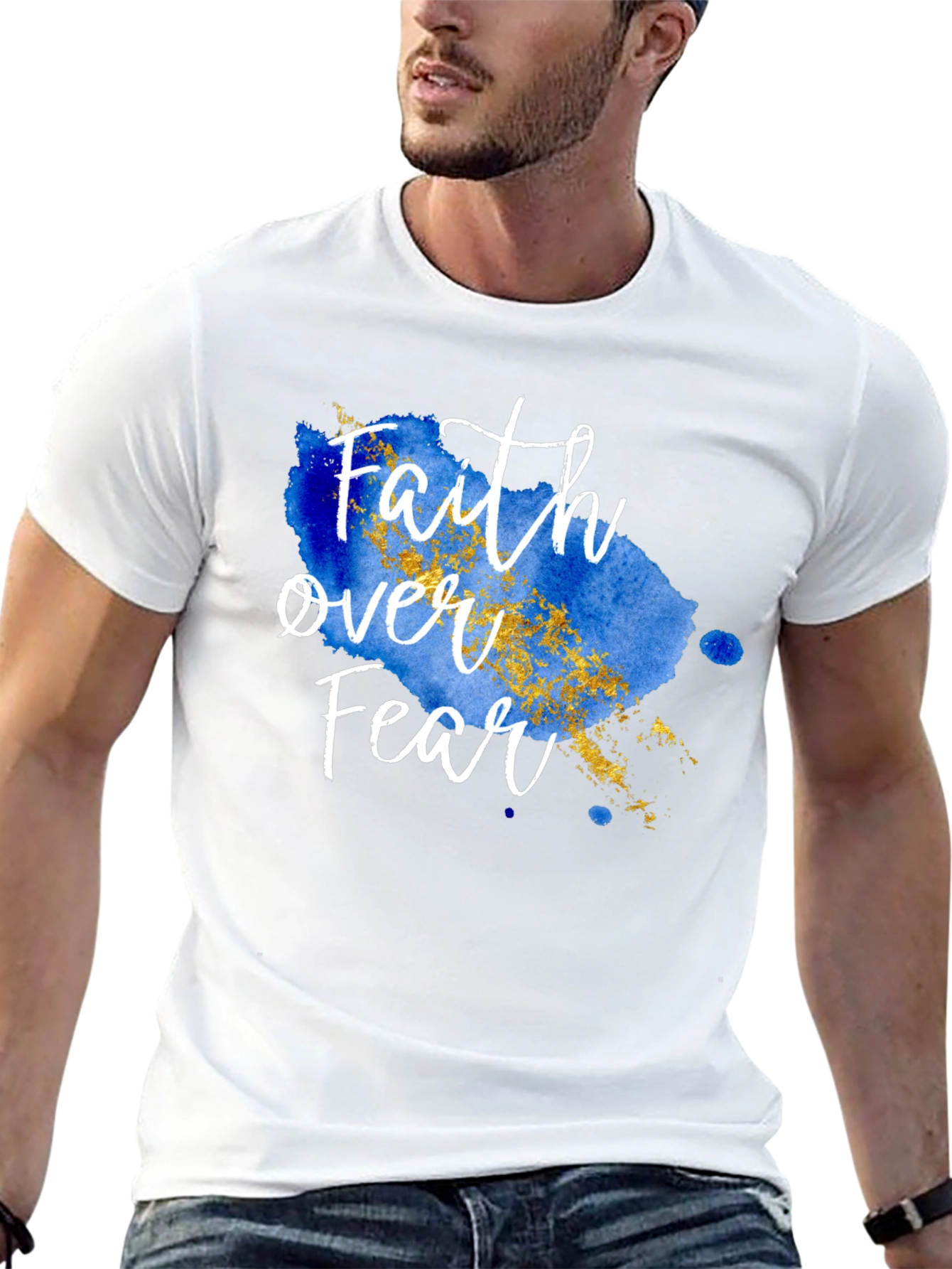 Faith Over Fear T-Shirt - Inspirational Christian Apparel