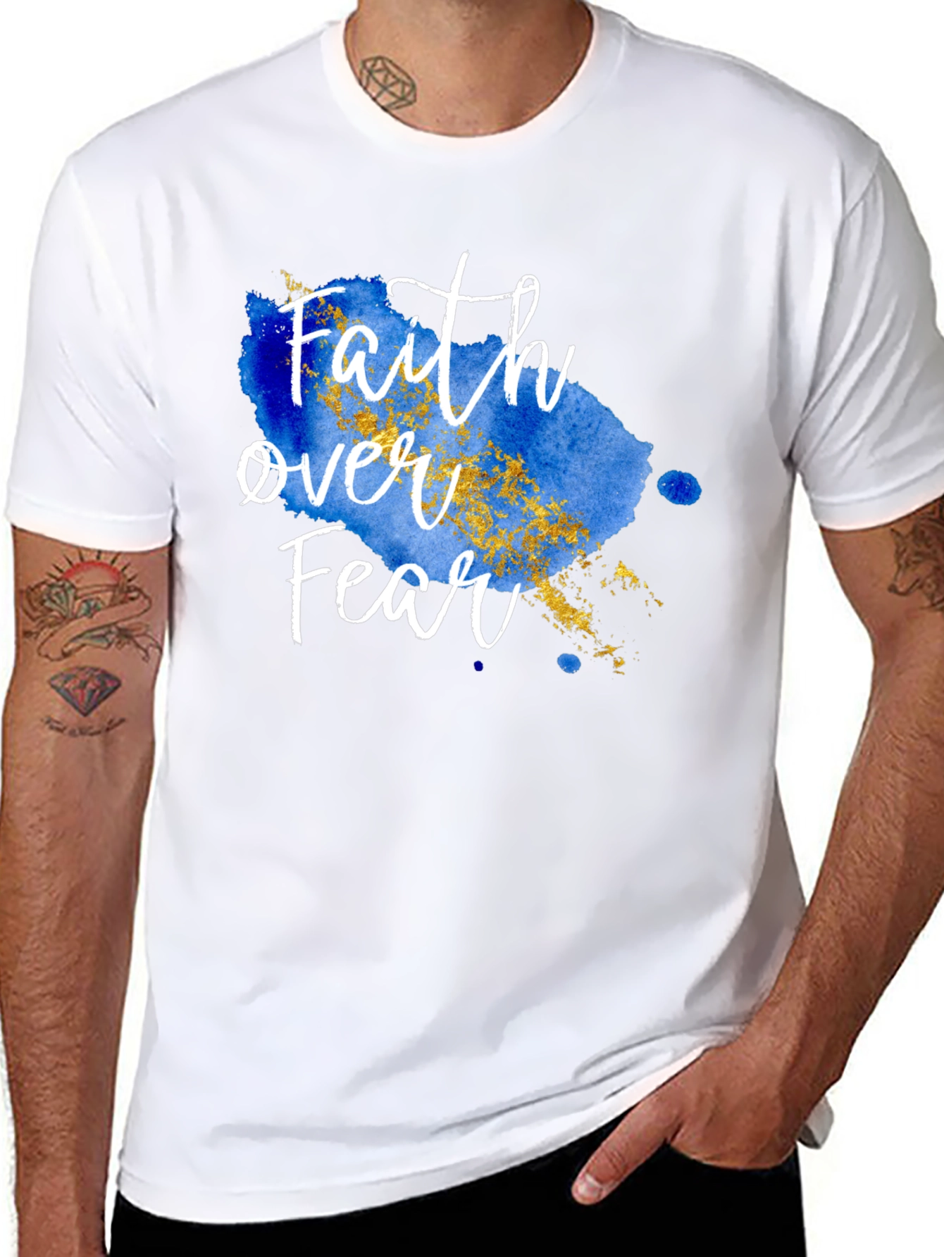 Faith Over Fear T-Shirt - Inspirational Christian Apparel