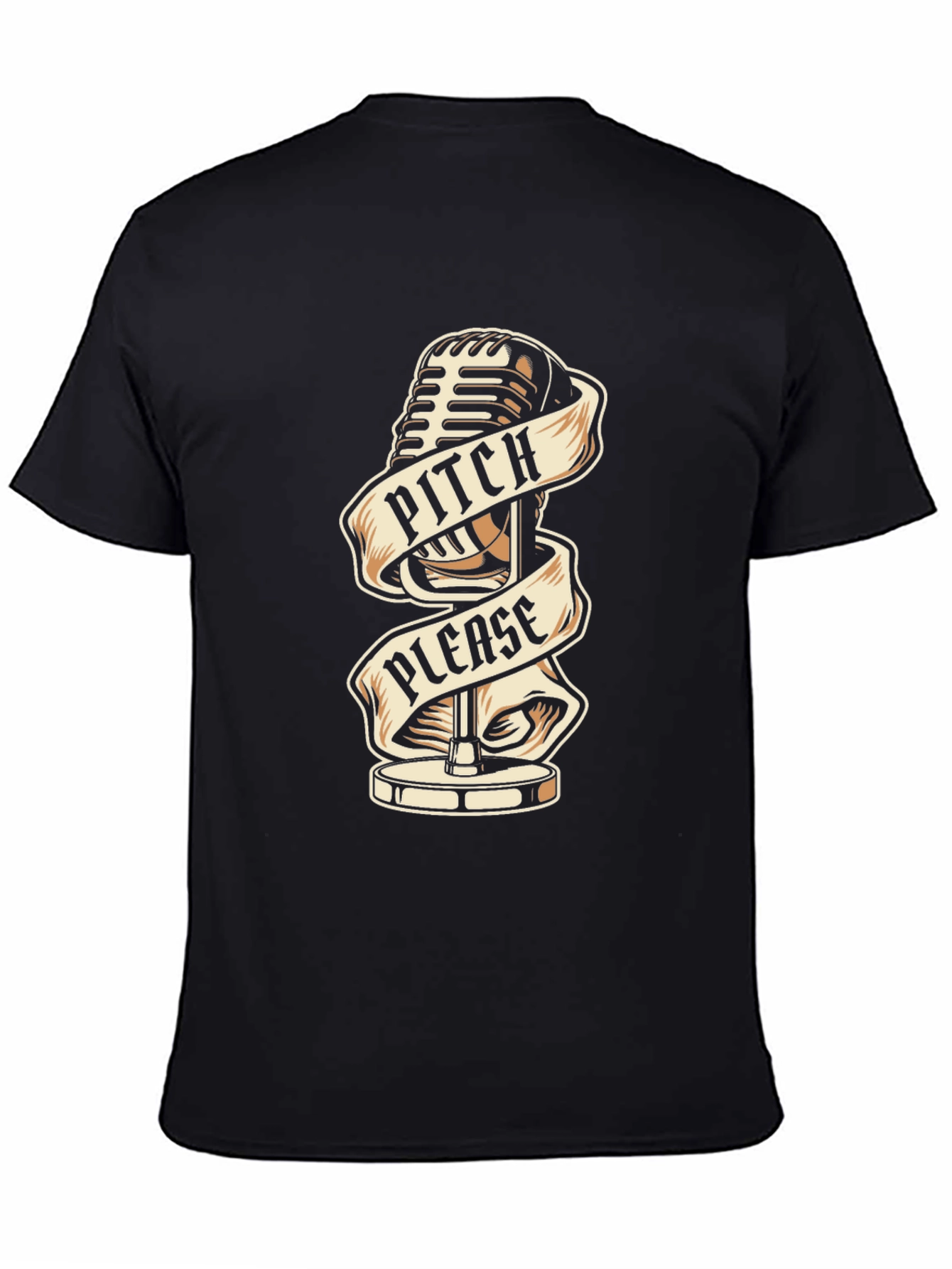 Pitch Please Microphone Graphic Tee