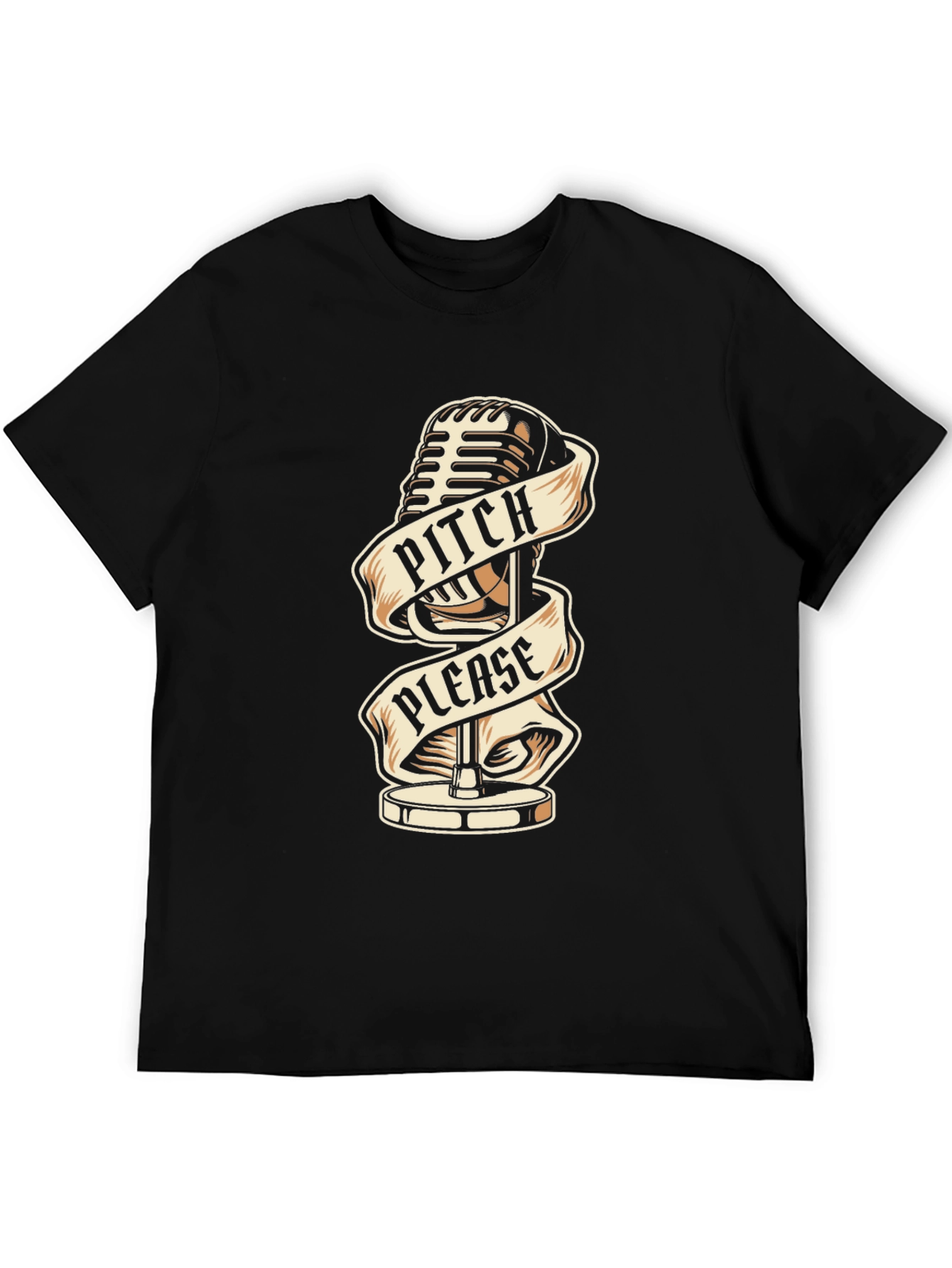 Pitch Please Microphone Graphic Tee
