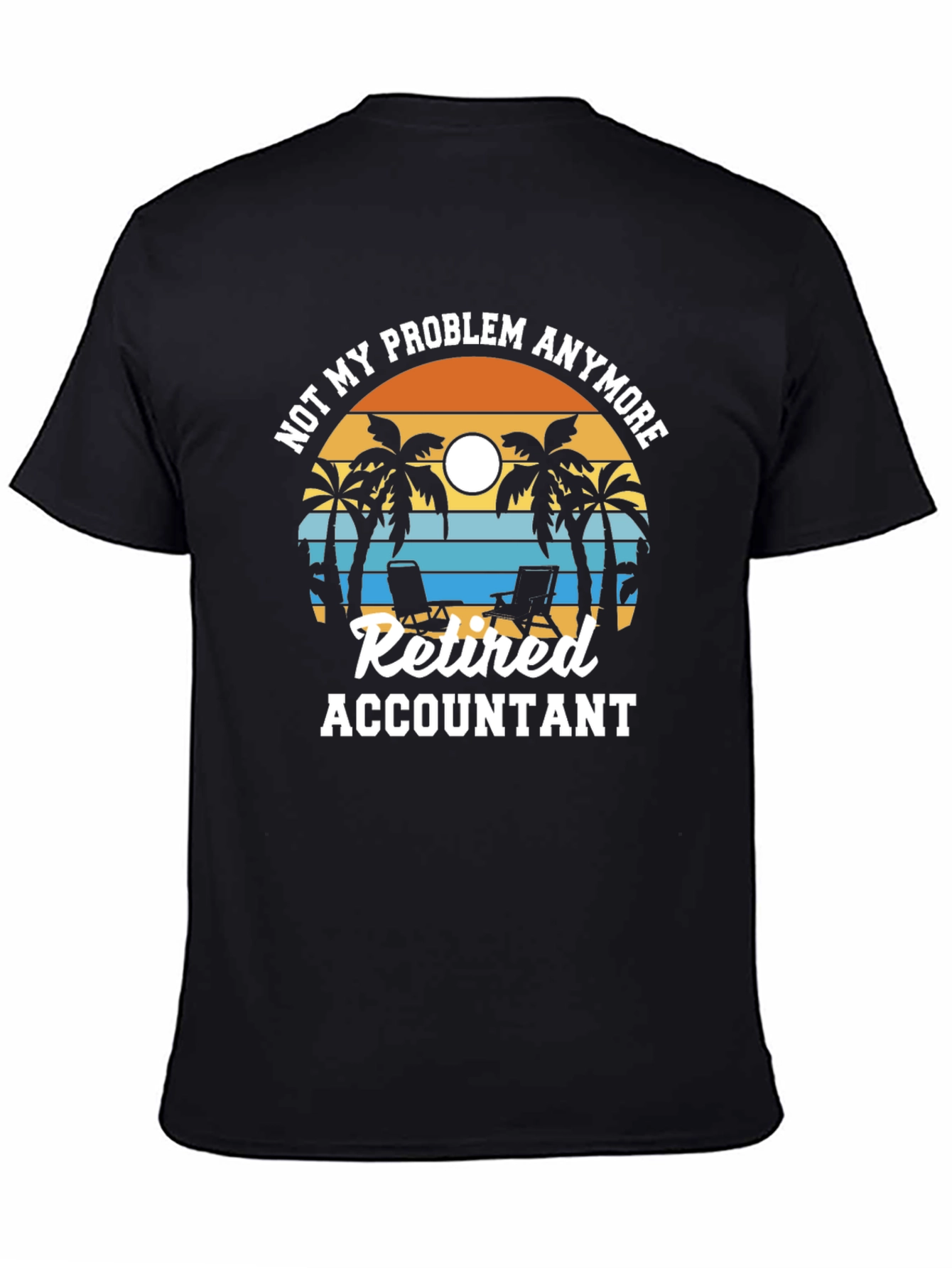 Retired Accountant Tropical Graphic T-Shirt