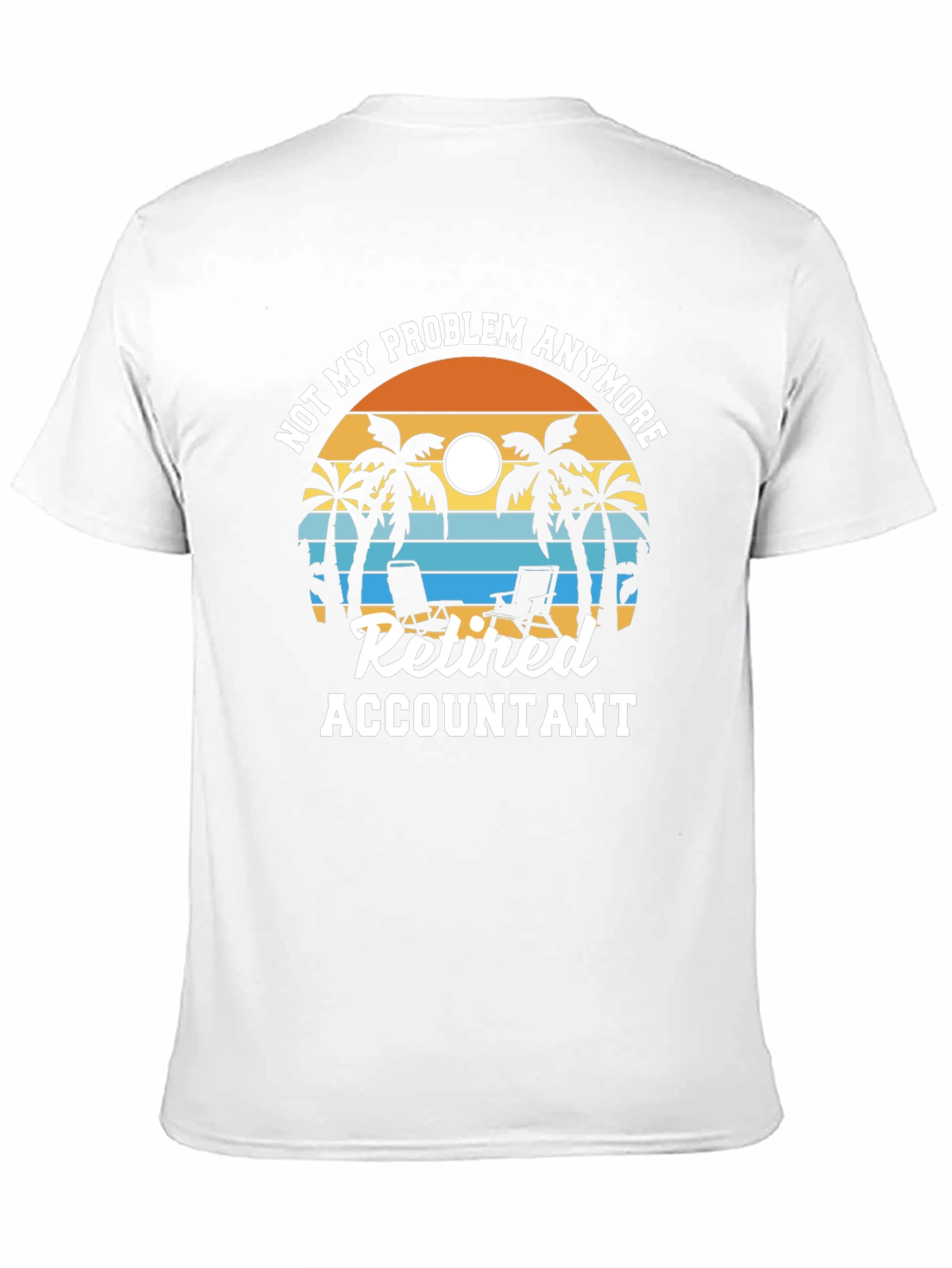 Retired Accountant Tropical Graphic T-Shirt