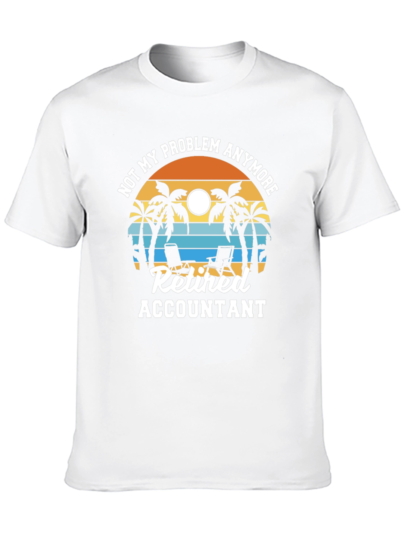 Retired Accountant Tropical Graphic T-Shirt