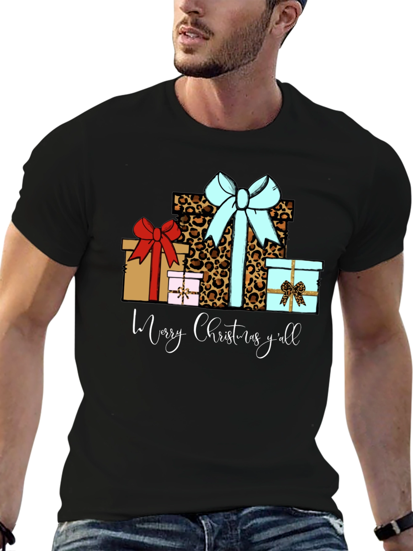 Merry Christmas Yall Gift Presents Graphic T-Shirt
