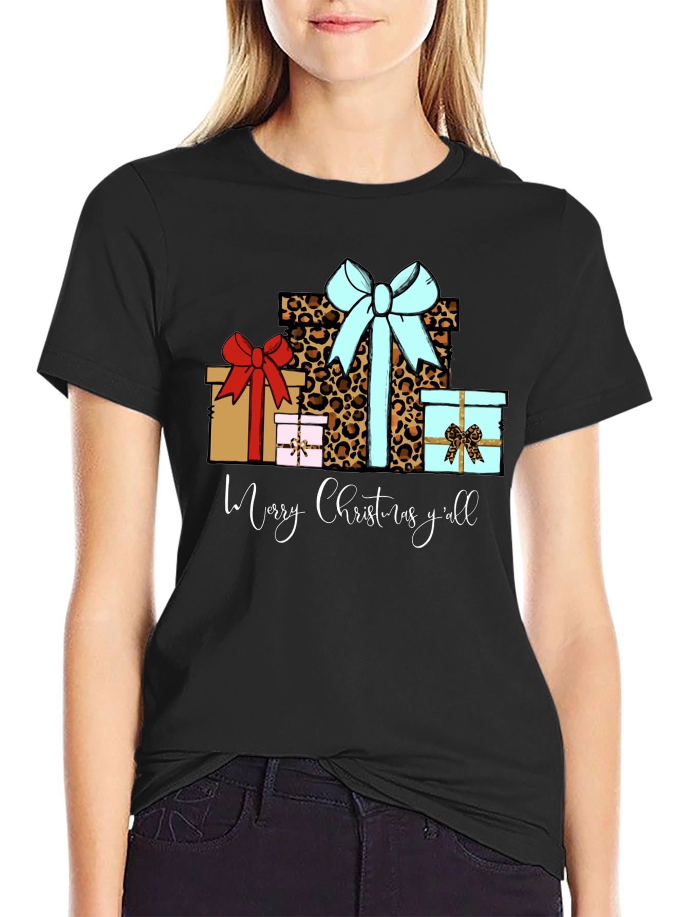 Merry Christmas Yall Gift Presents Graphic T-Shirt
