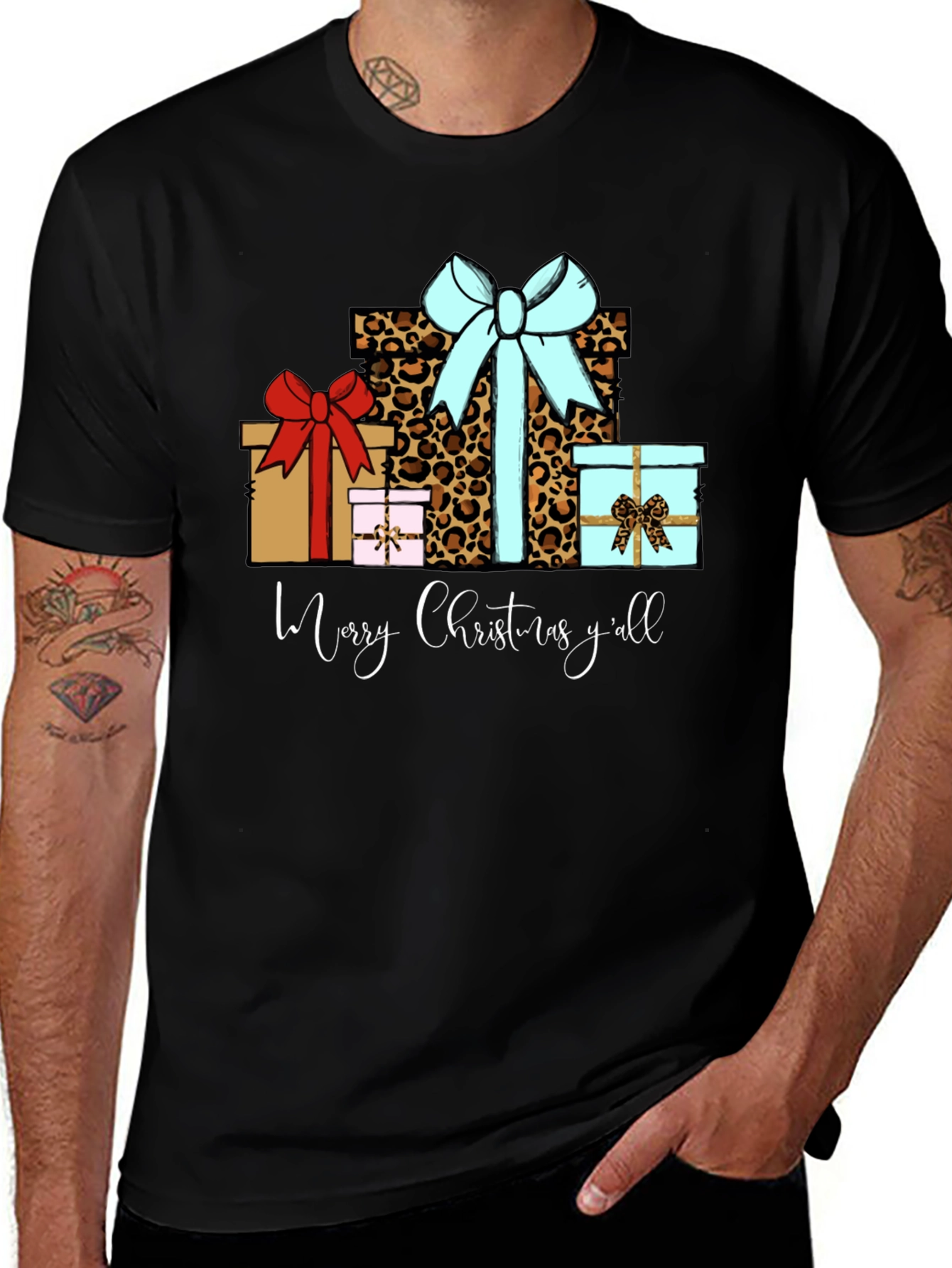 Merry Christmas Yall Gift Presents Graphic T-Shirt