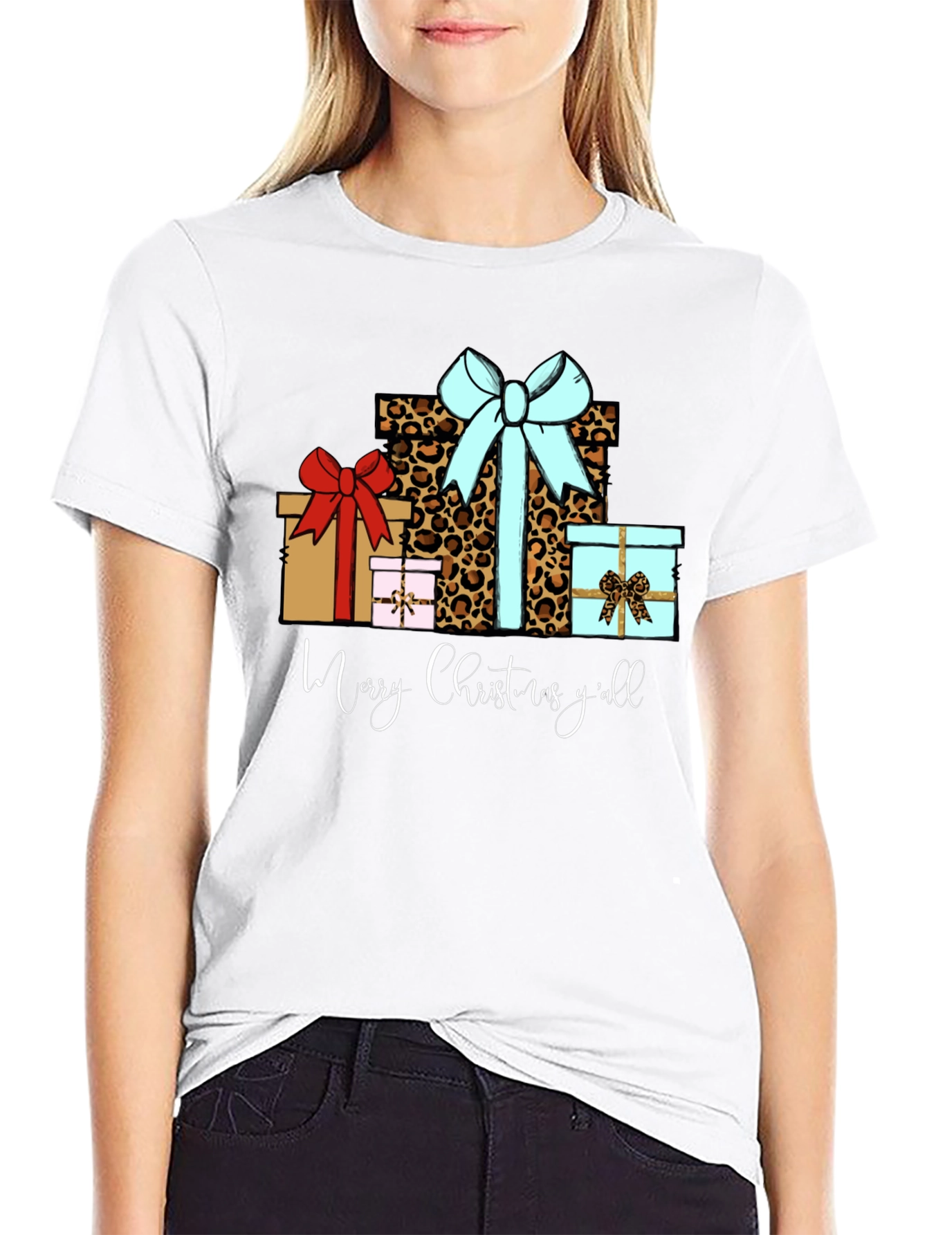 Merry Christmas Yall Gift Presents Graphic T-Shirt