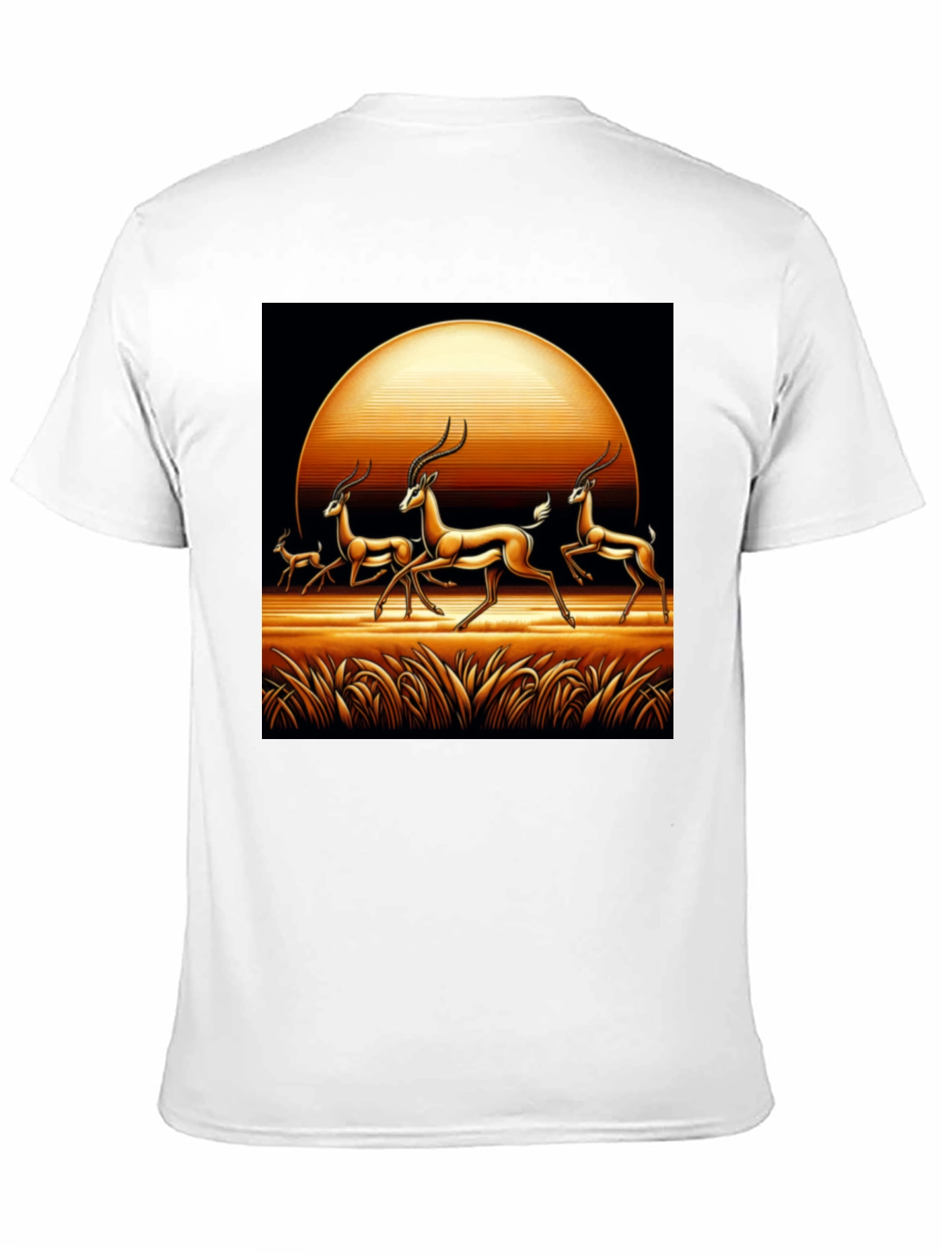 Antelope Sunset Black Graphic Tee