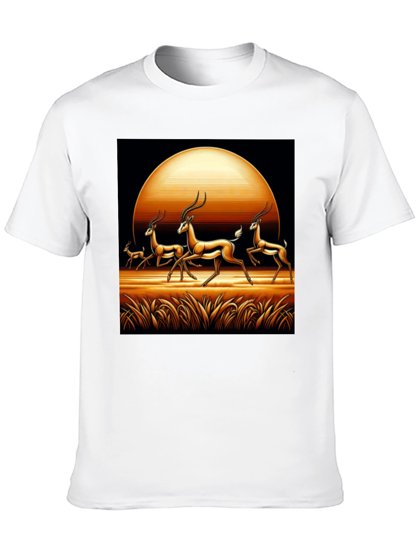Antelope Sunset Black Graphic Tee