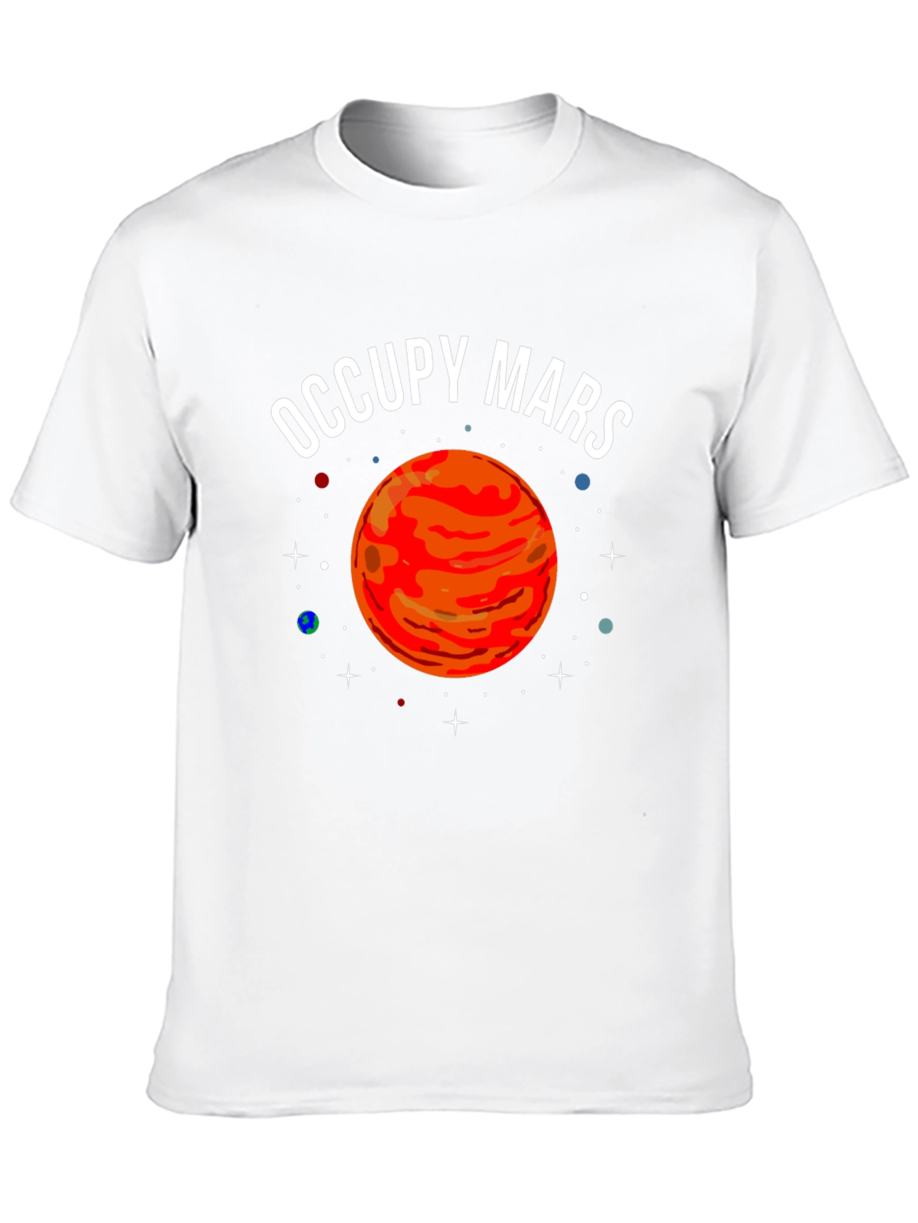 Occupy Mars Graphic T-Shirt - Space Exploration Tee