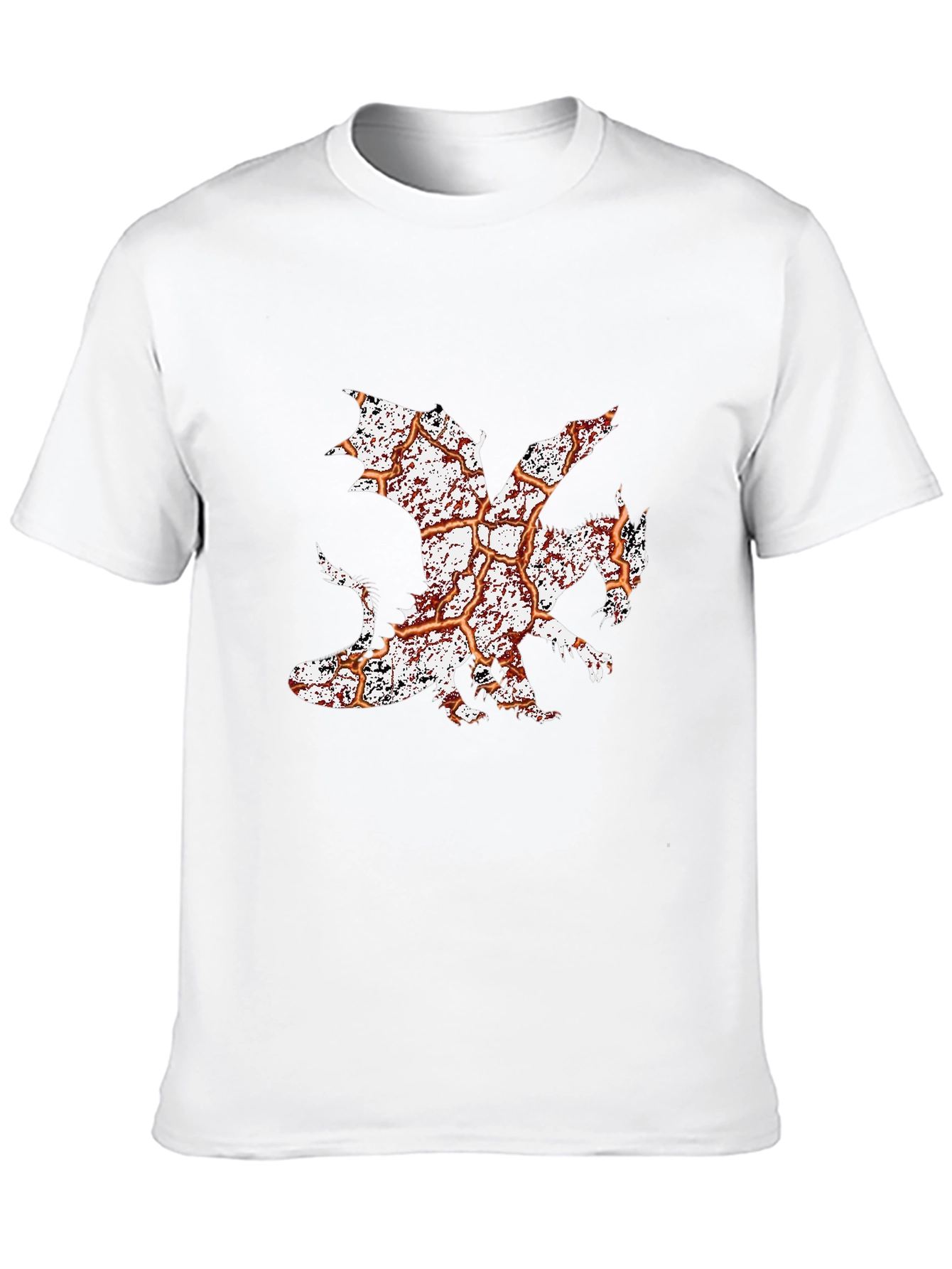 Dragon Graphic Print Tee - Mens Black T-Shirt