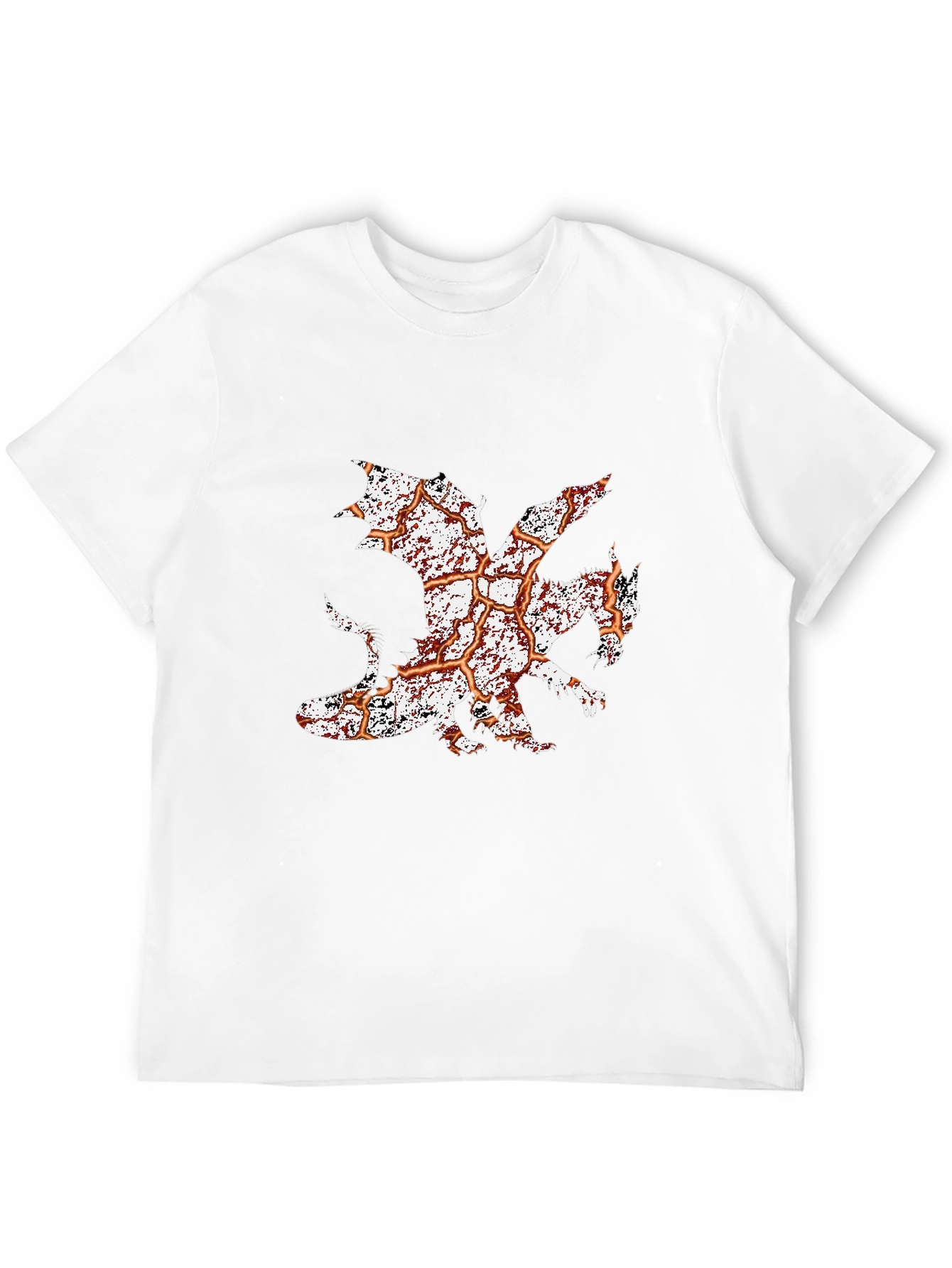 Dragon Graphic Print Tee - Mens Black T-Shirt