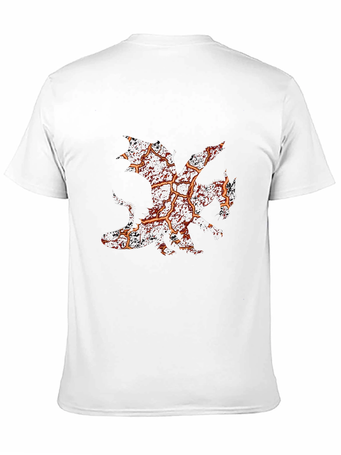 Dragon Graphic Print Tee - Mens Black T-Shirt