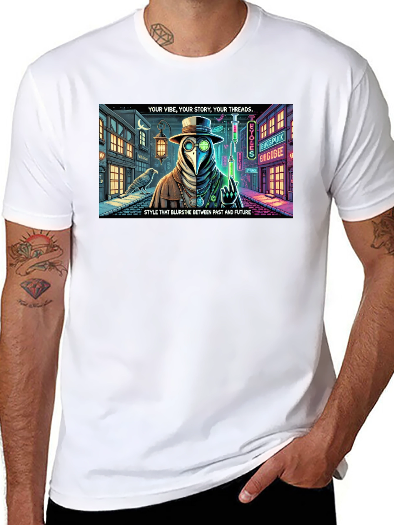Steampunk Plague Doctor T-Shirt: Blurring Past and Future