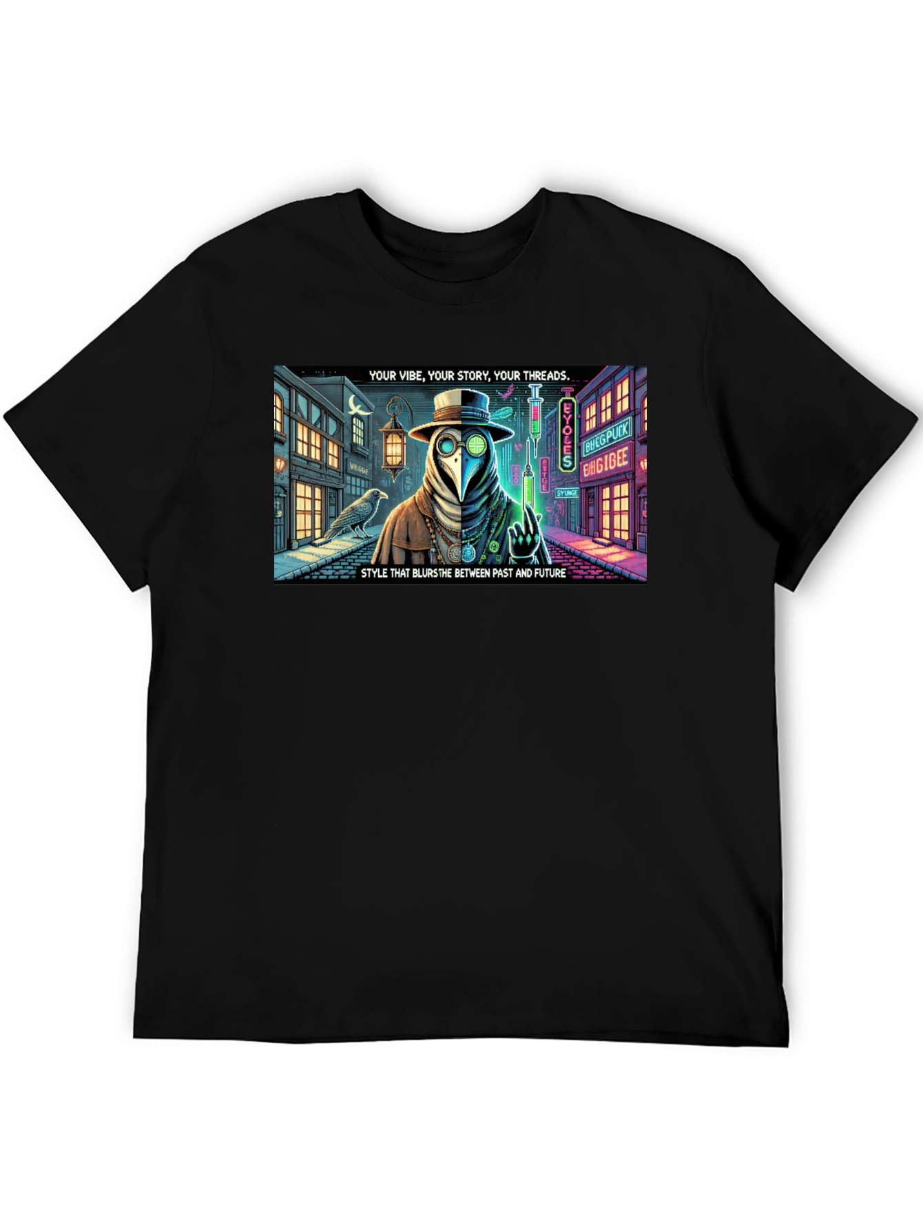 Steampunk Plague Doctor T-Shirt: Blurring Past and Future