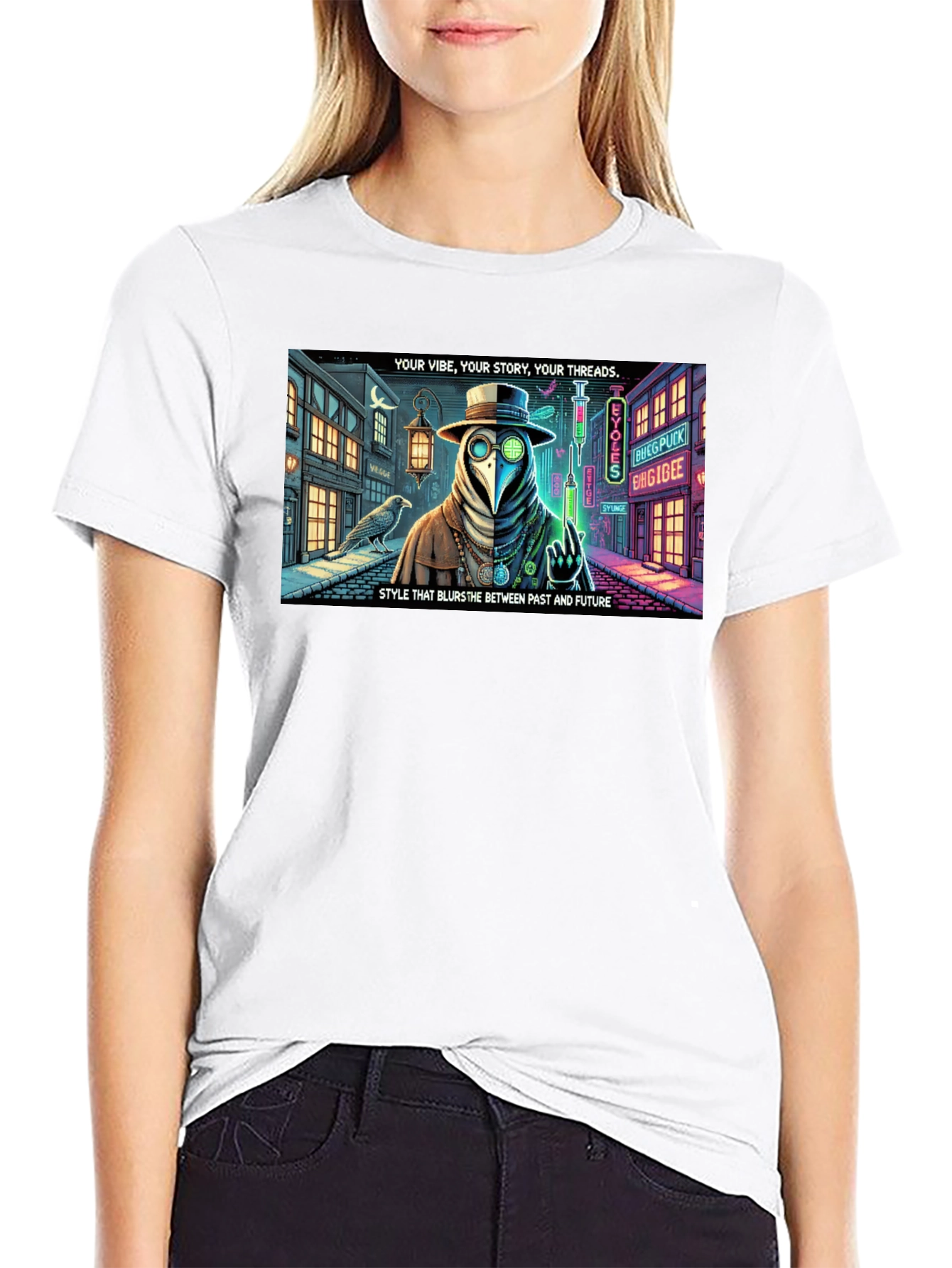 Steampunk Plague Doctor T-Shirt: Blurring Past and Future