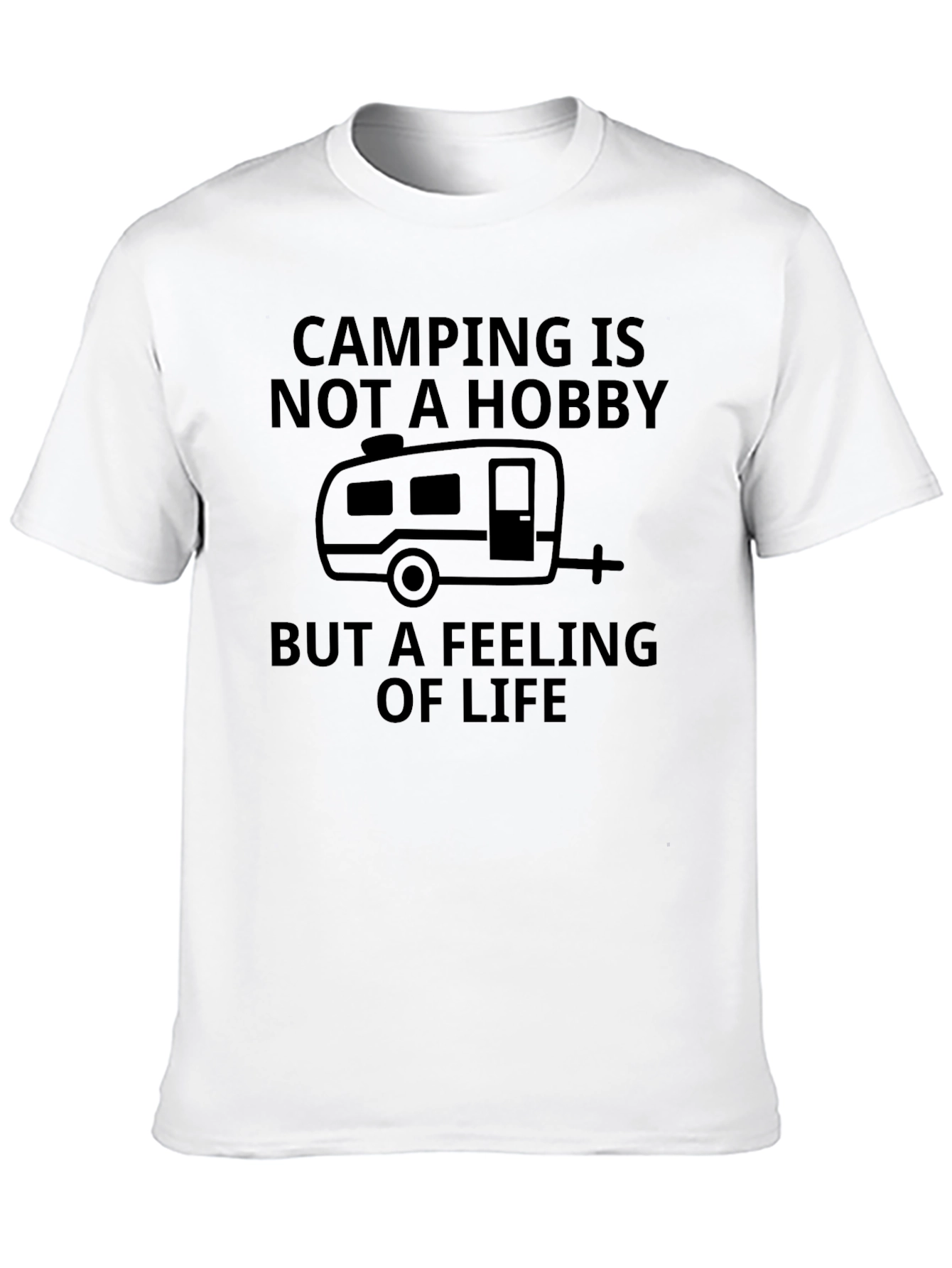 Camping is Not a Hobby Black T-Shirt